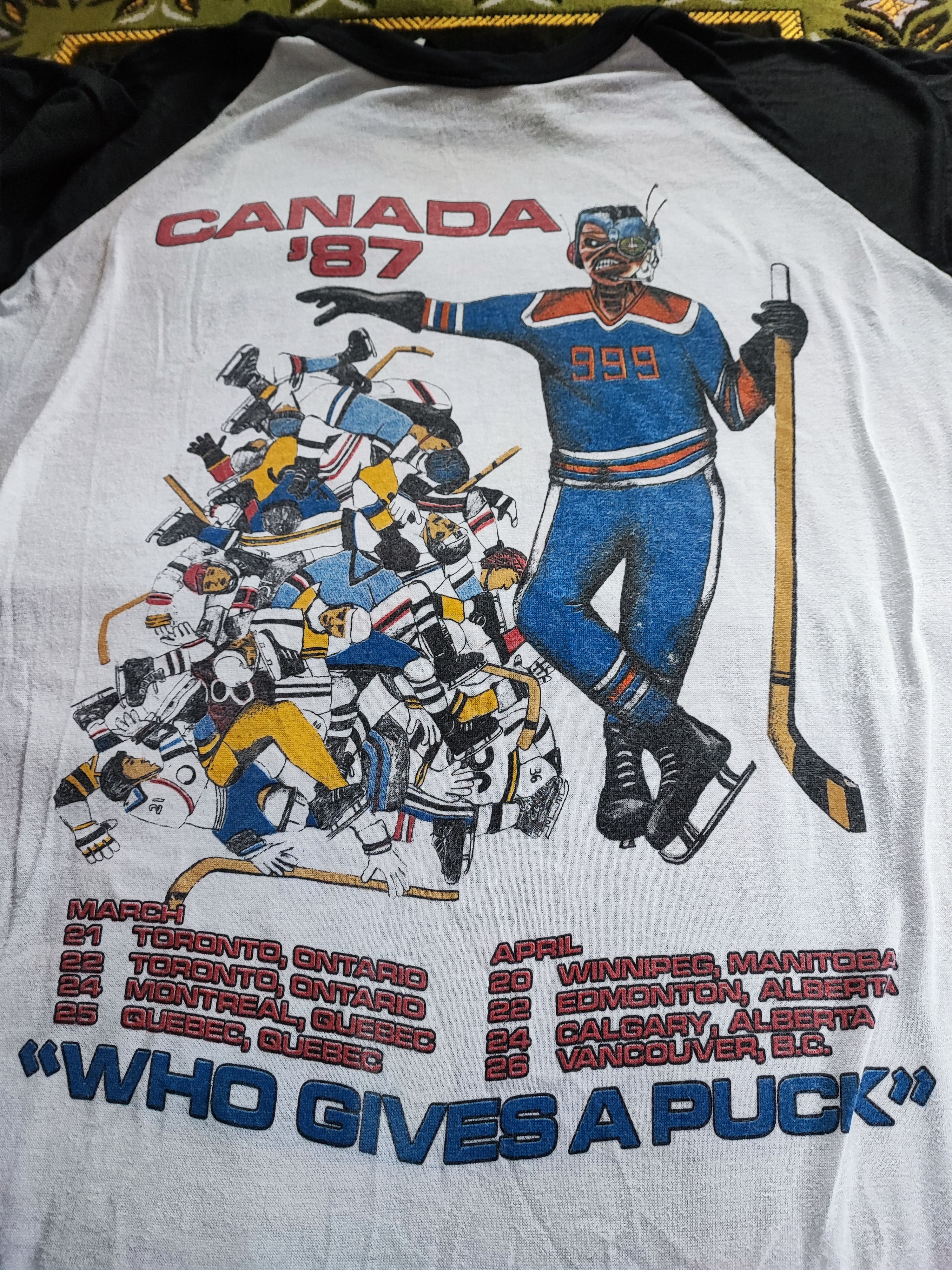 Band Tees Iron Maiden Hockey Canada Size US M / EU 48-50 / 2 - 3 Thumbnail