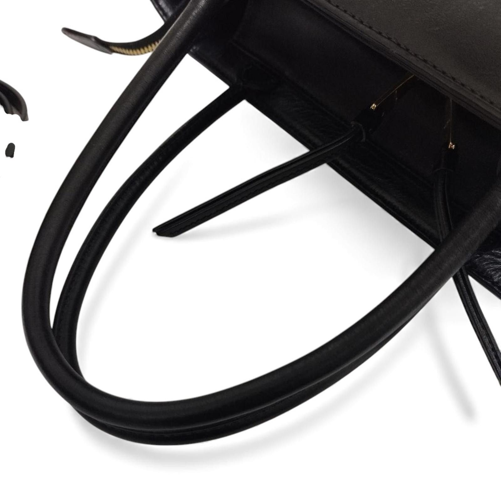 Miu Miu Miu Miu - Black Leather Satchel Bag Gold Hardware Size ONE SIZE - 4 Thumbnail