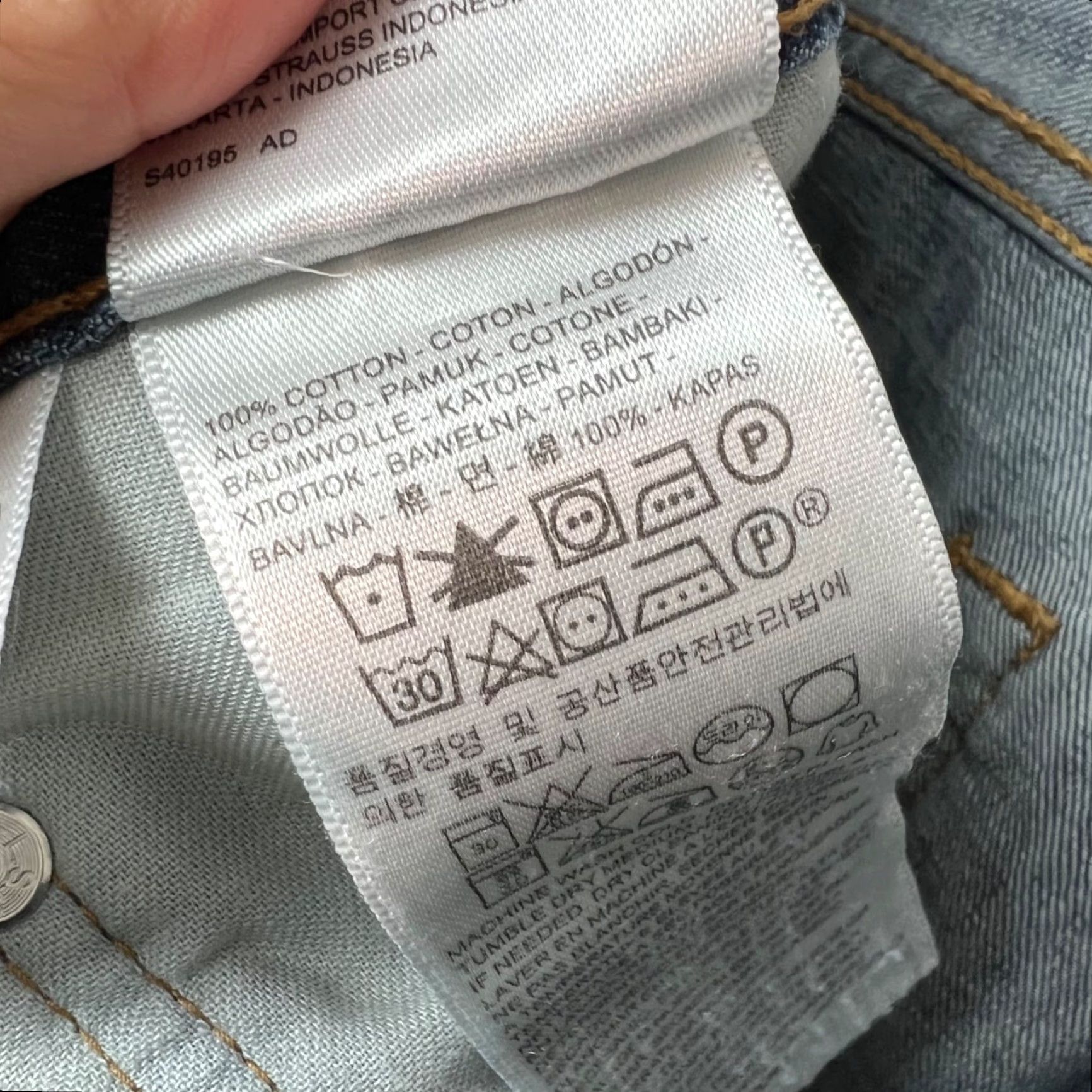 Levi's Levi's 505 Mens Size 34 x 30 Regular Fit Blue Jeans 100% Cotton Denim Regular Jeans Blue Mens Size US 34 / EU 50 - 4 Thumbnail