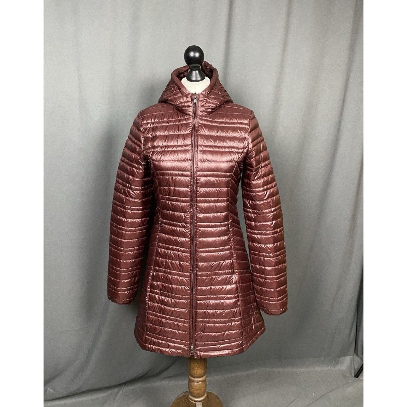 Patagonia Patagonia Women's Red Burgundy Down Insulated Long Parka Jac Size S / US 4 / IT 40 - 1 Thumbnail