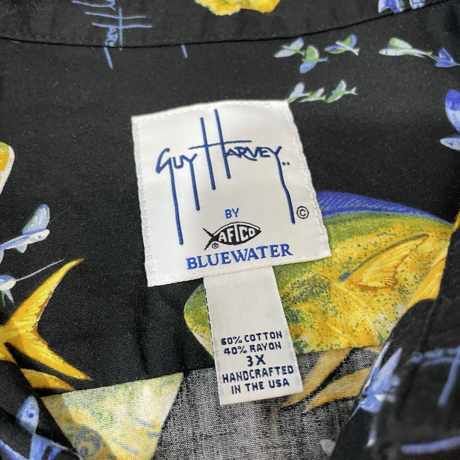 Guy Harvey Guy Harvey Men’s Hawaiian Fishing Shirt Mahi Fish Print 3XL Size US XXL / EU 58 / 5 - 4 Thumbnail