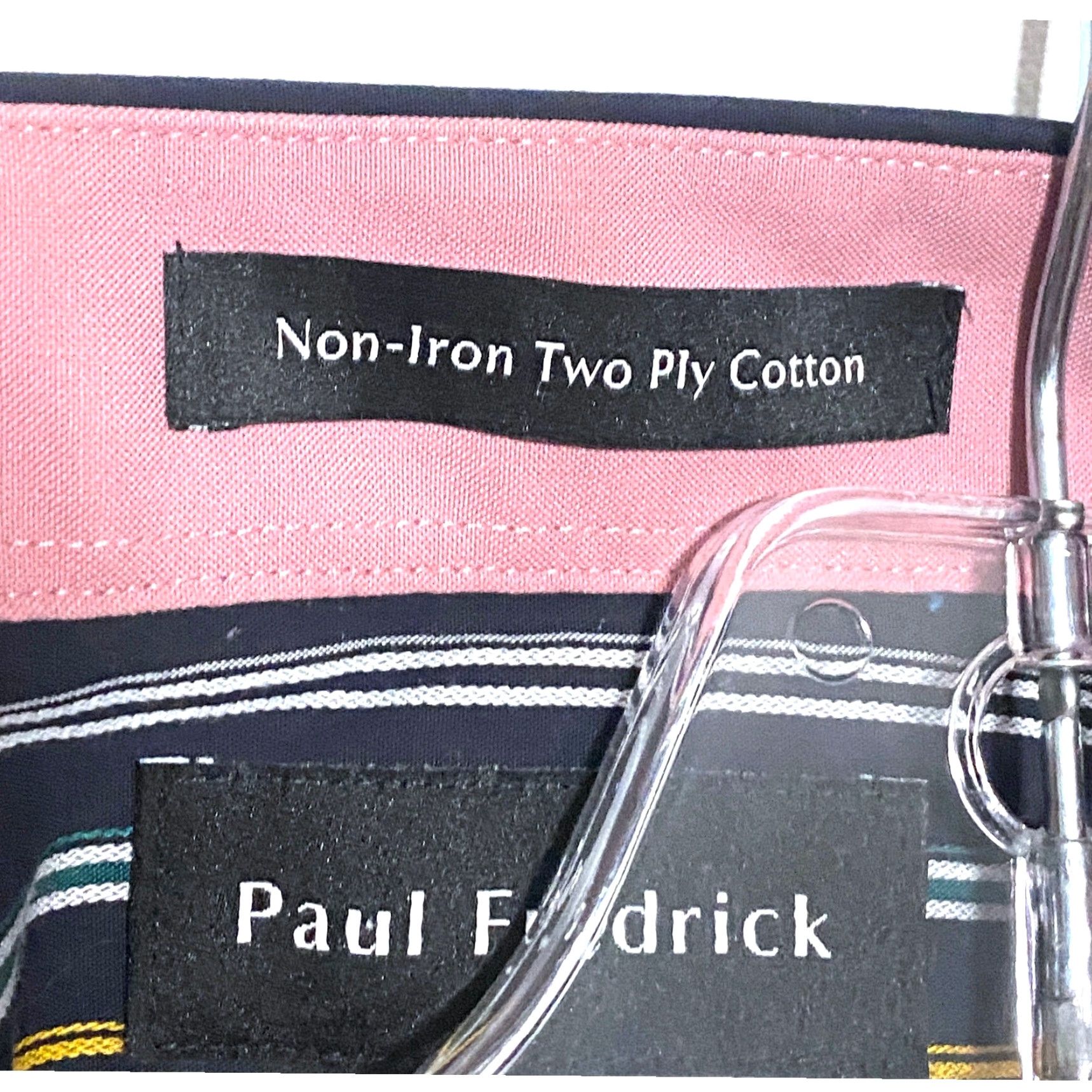 Vintage Paul Fredrick Classic Fit Striped Button Shirt Men 16.5 34 Business Professional Size US XL / EU 56 / 4 - 6 Thumbnail