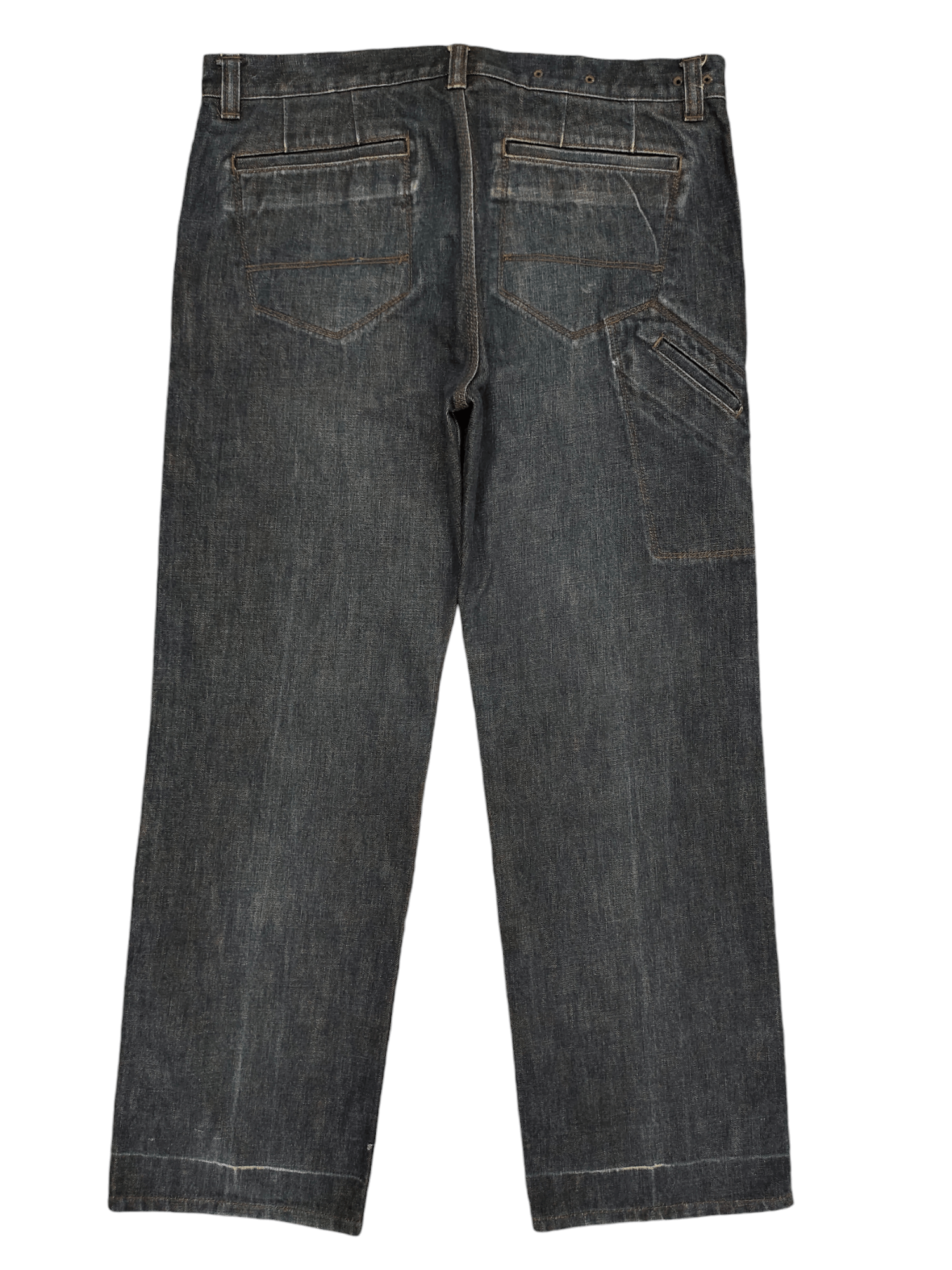 Giuliano Fujiwara Loose Jeans Giuliano Fujiwara Japan Carpenter Denim Wide Leg Size US 34 / EU 50 - 9 Thumbnail