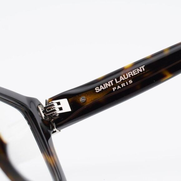 Saint Laurent Paris Saint Laurent SL M10_B 002 Square Eyeglasses Dark Havana 52m Size ONE SIZE - 7 Thumbnail