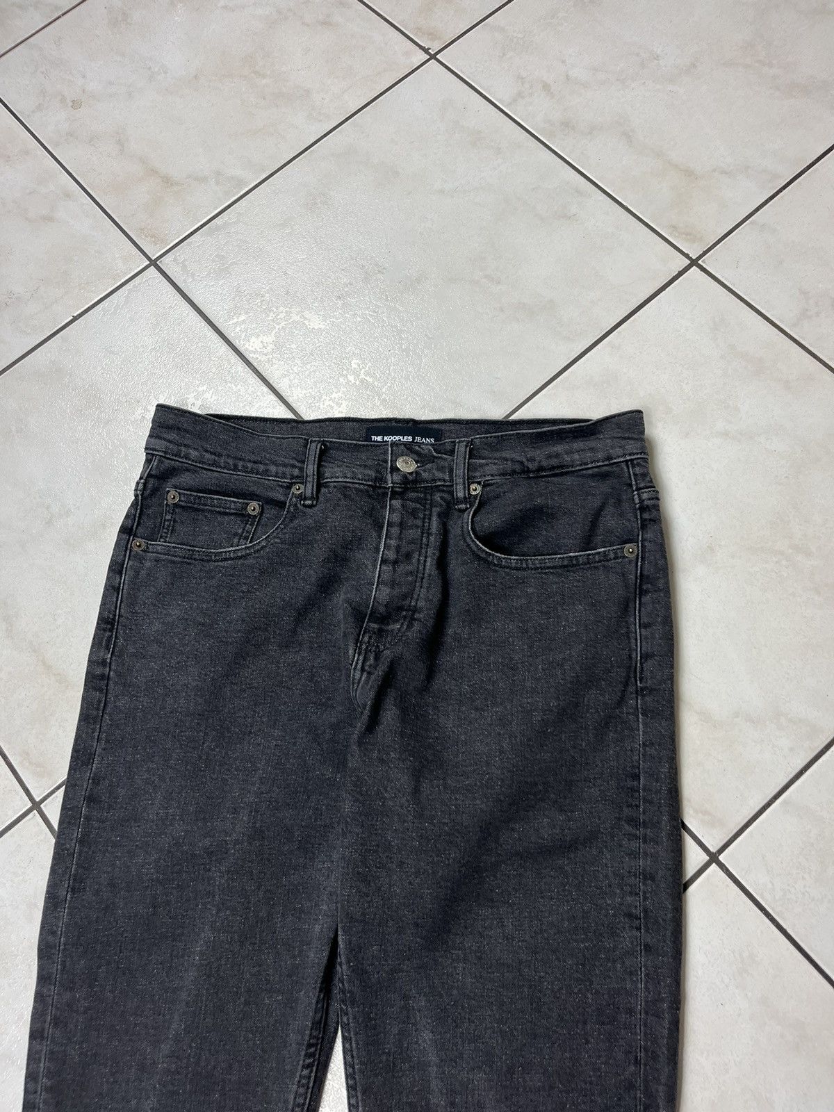 Designer × The Kooples The Kooples Paris slim jeans faded pants washed heather goth Size US 31 - 3 Thumbnail