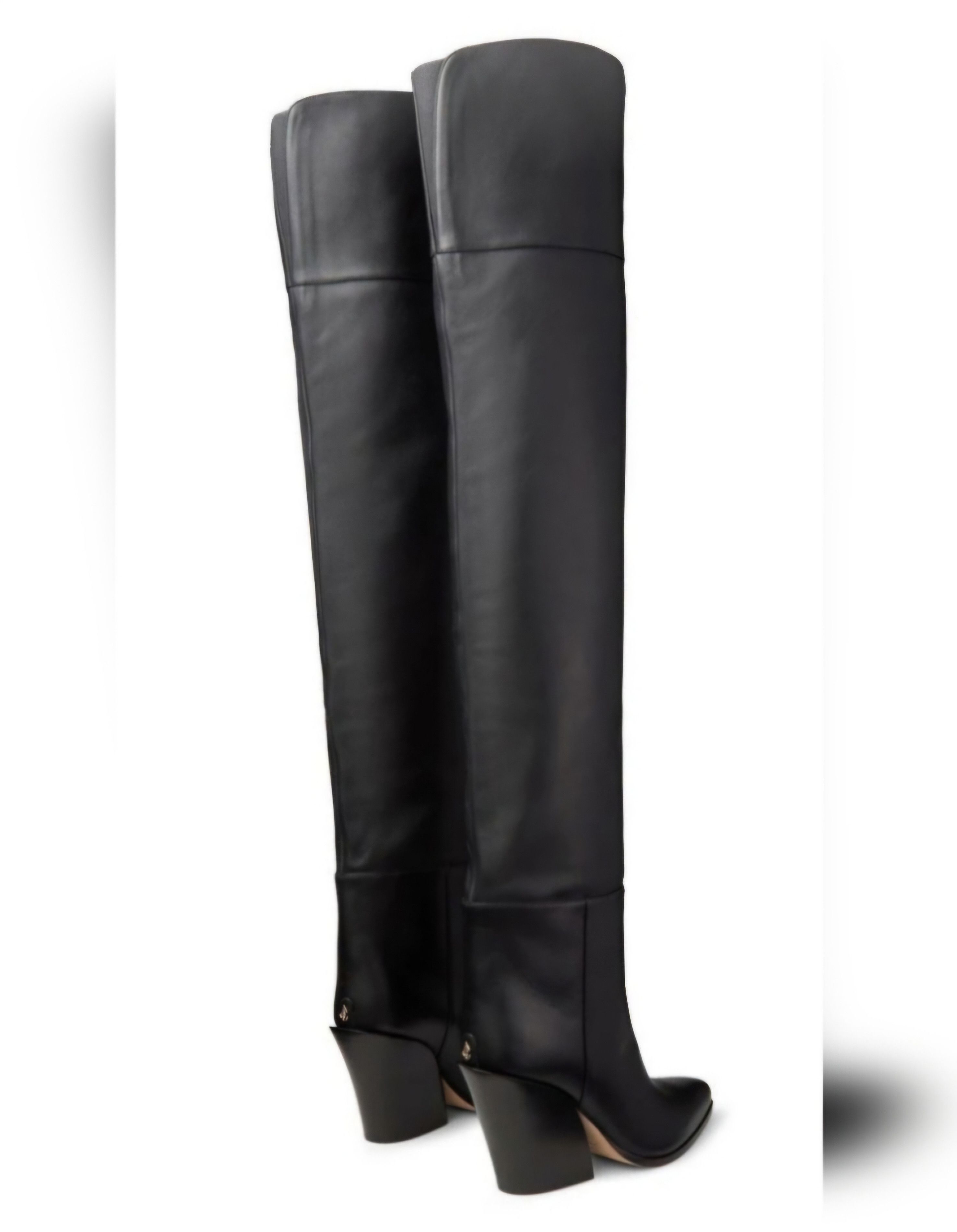 Jimmy Choo Jimmy Choo 100% Leather Maceo 85mm over-the-knee boots Size US 7 / IT 37 - 3 Thumbnail
