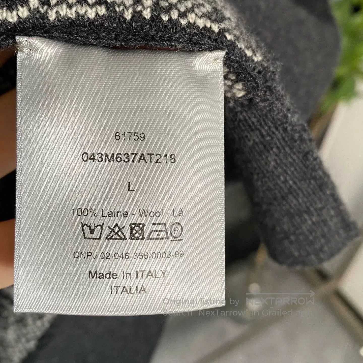 Dior Dior Knit Sweater Snowflake Print Logo. Size US L / EU 52-54 / 3 - 4 Thumbnail