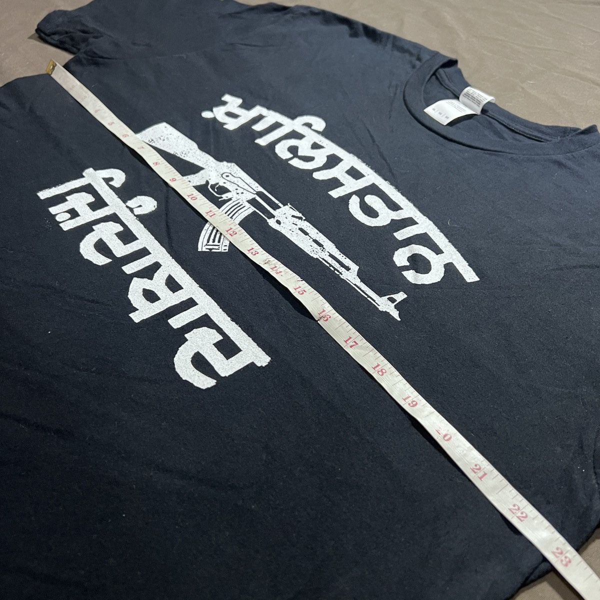 Vintage Vintage Y2K Khalistan Zindabad Tee XL AK47 Gun graphic Size US XL / EU 56 / 4 - 7 Thumbnail