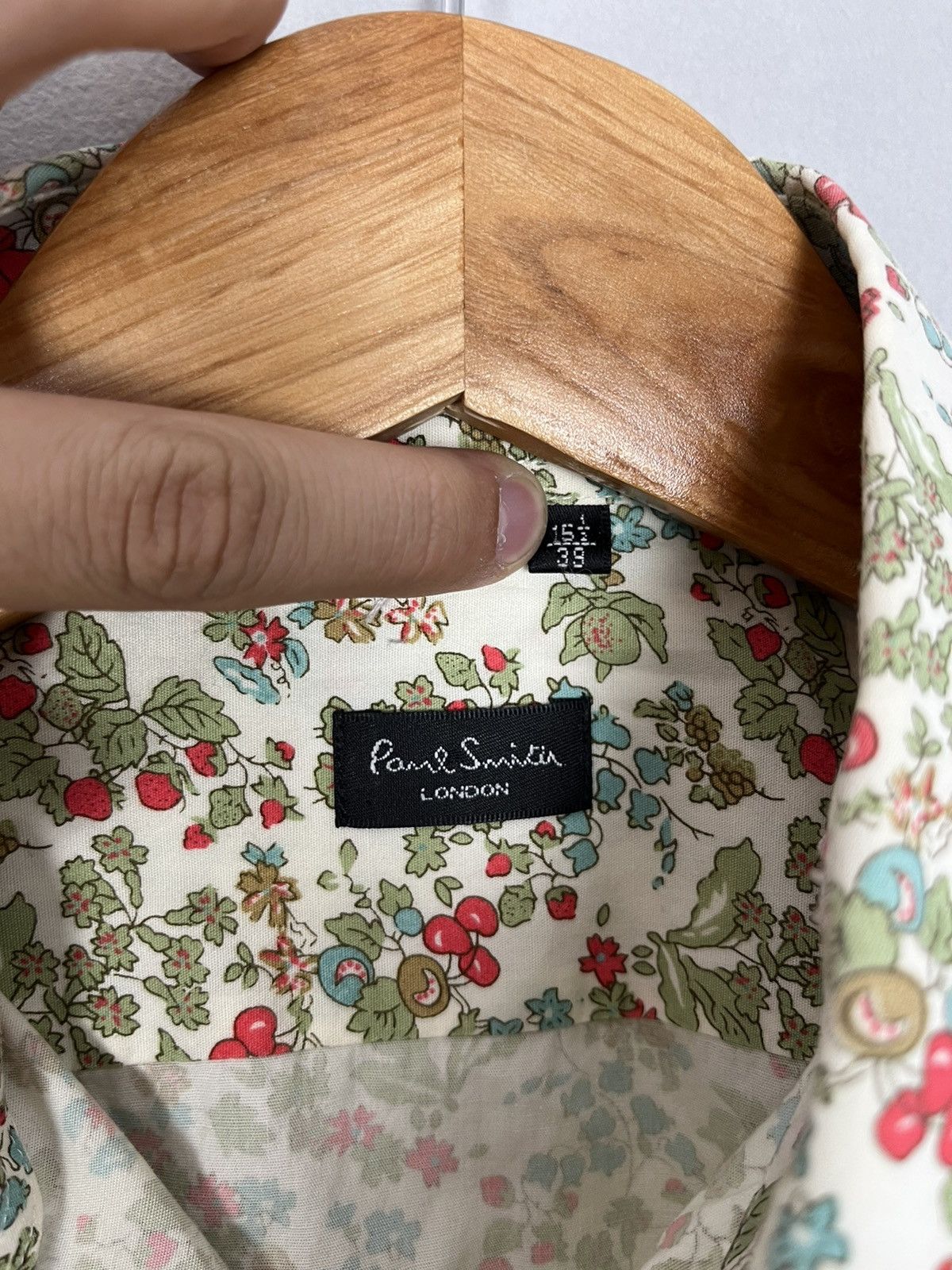 Paul Smith × Vintage Paul Smith London Vintage Floral Cotton Long Sleeve Shirt Size US L / EU 52-54 / 3 - 8 Thumbnail