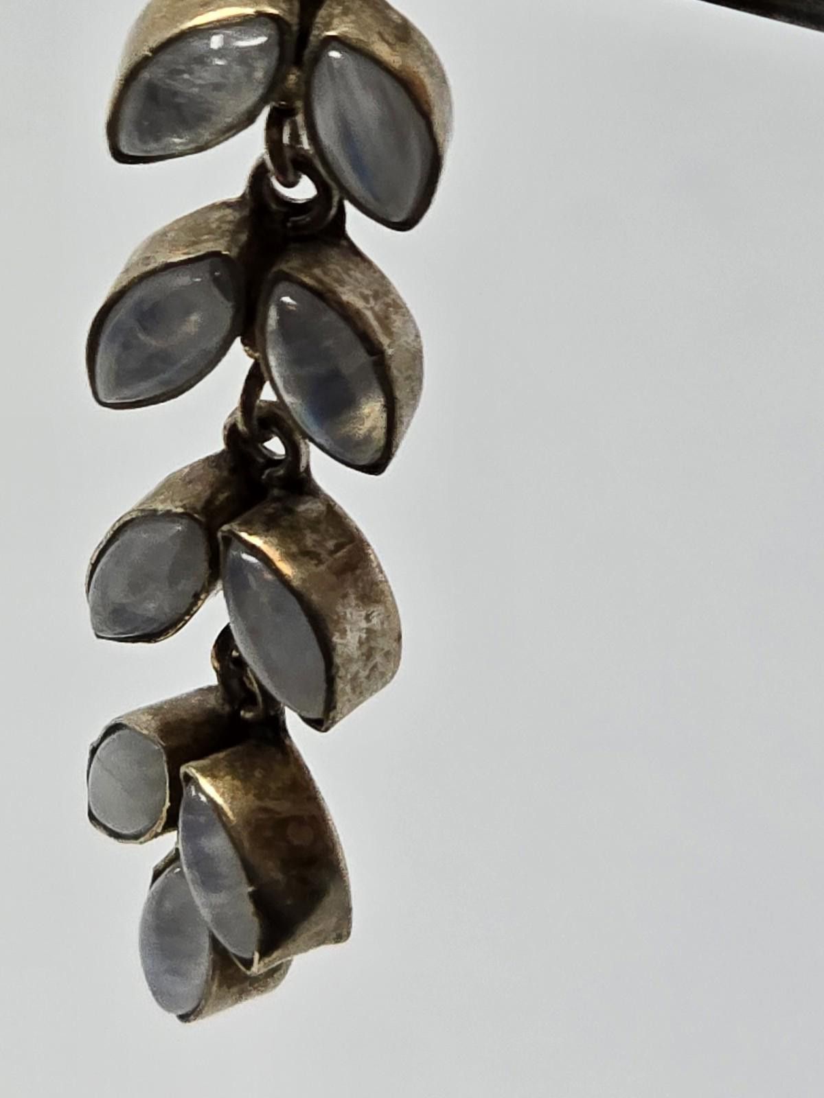 Bonobos Handmade 925 Sterling Silver Dangle Earrings w/ Blue Glass Size ONE SIZE - 5 Thumbnail