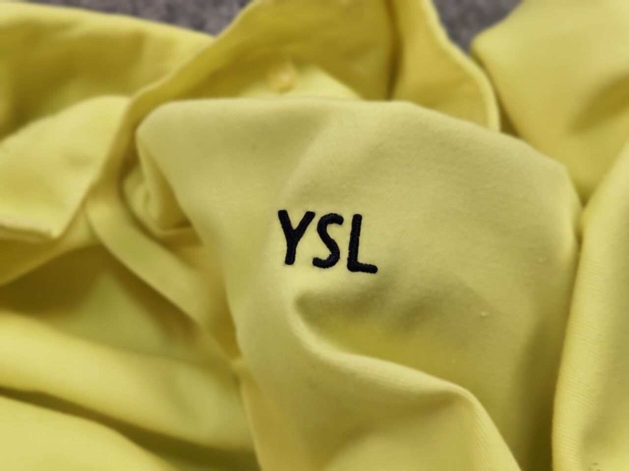 Yves Saint Laurent Rare Vintage Yves saint laurent Logo neon Buttons Shirt Size US XL / EU 56 / 4 - 18 Thumbnail