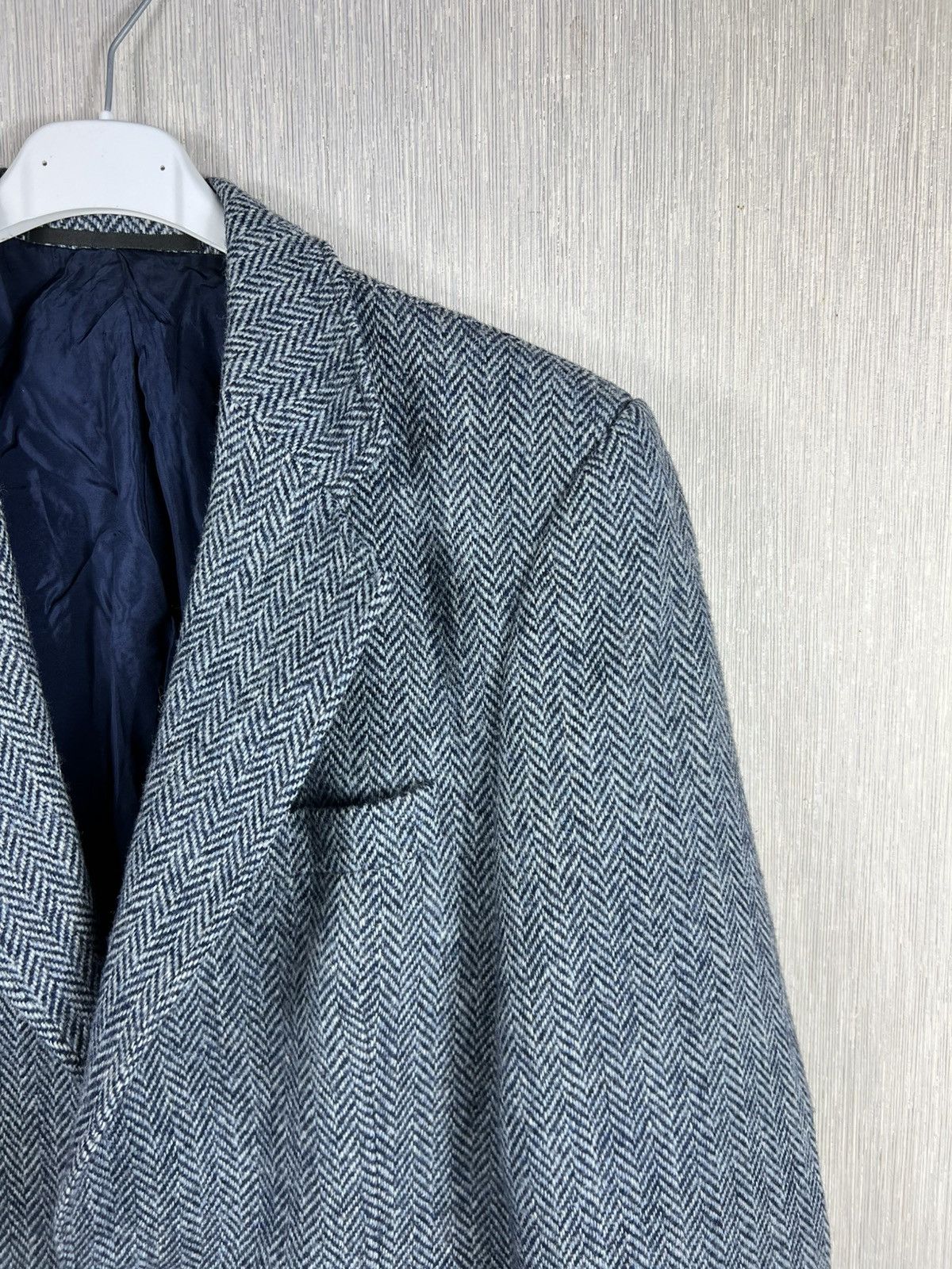 Harris Tweed Vintage 60s Schlasbergs Harris Tweed wool blazer jacket Size US L / EU 52-54 / 3 - 3 Thumbnail