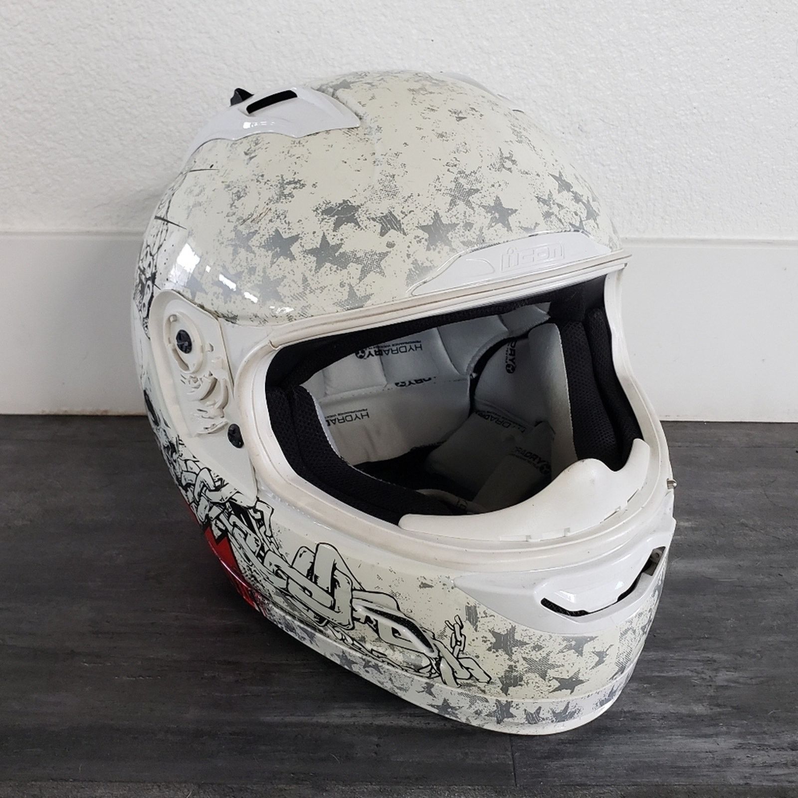 Other White | ICON | Alliance Torrent Full Face Motorcycle Helmet Size ONE SIZE - 1 Thumbnail