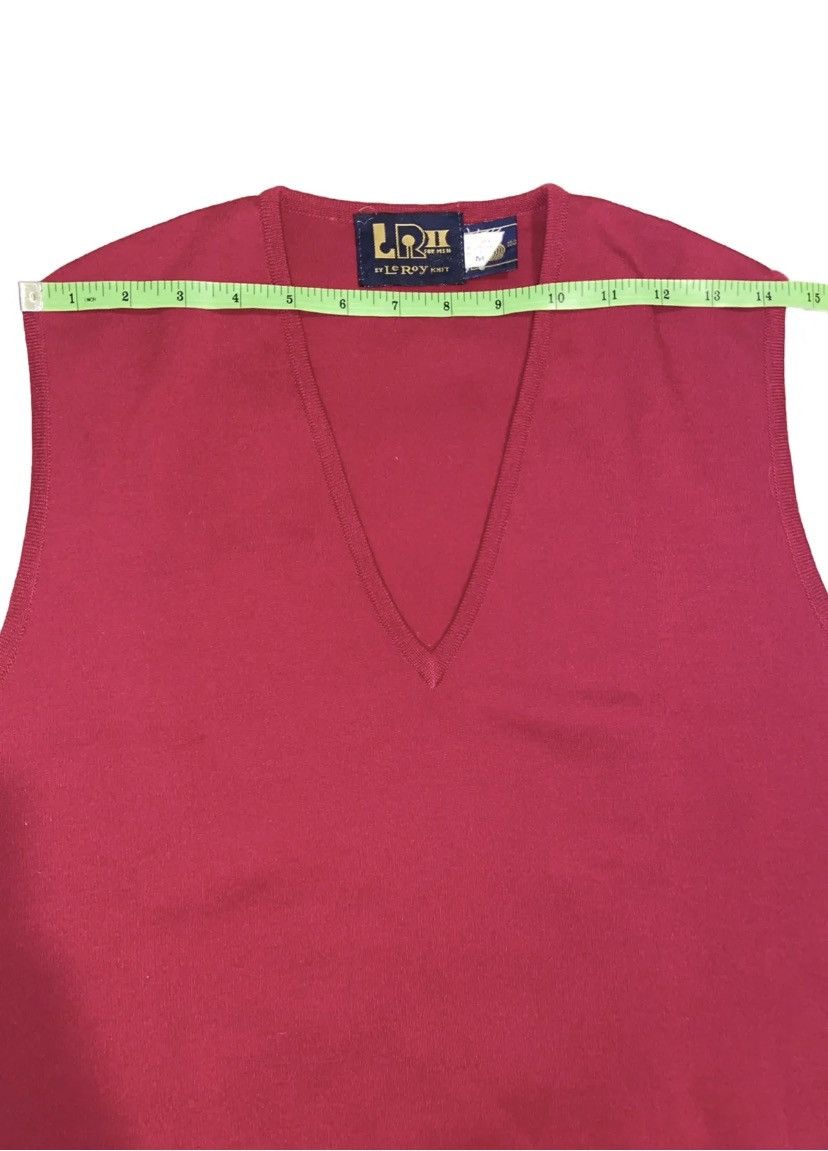 Other Vintage LR II LeRoy 100% Wool Mens Sweater Vest Burgundy M Size US M / EU 48-50 / 2 - 4 Thumbnail