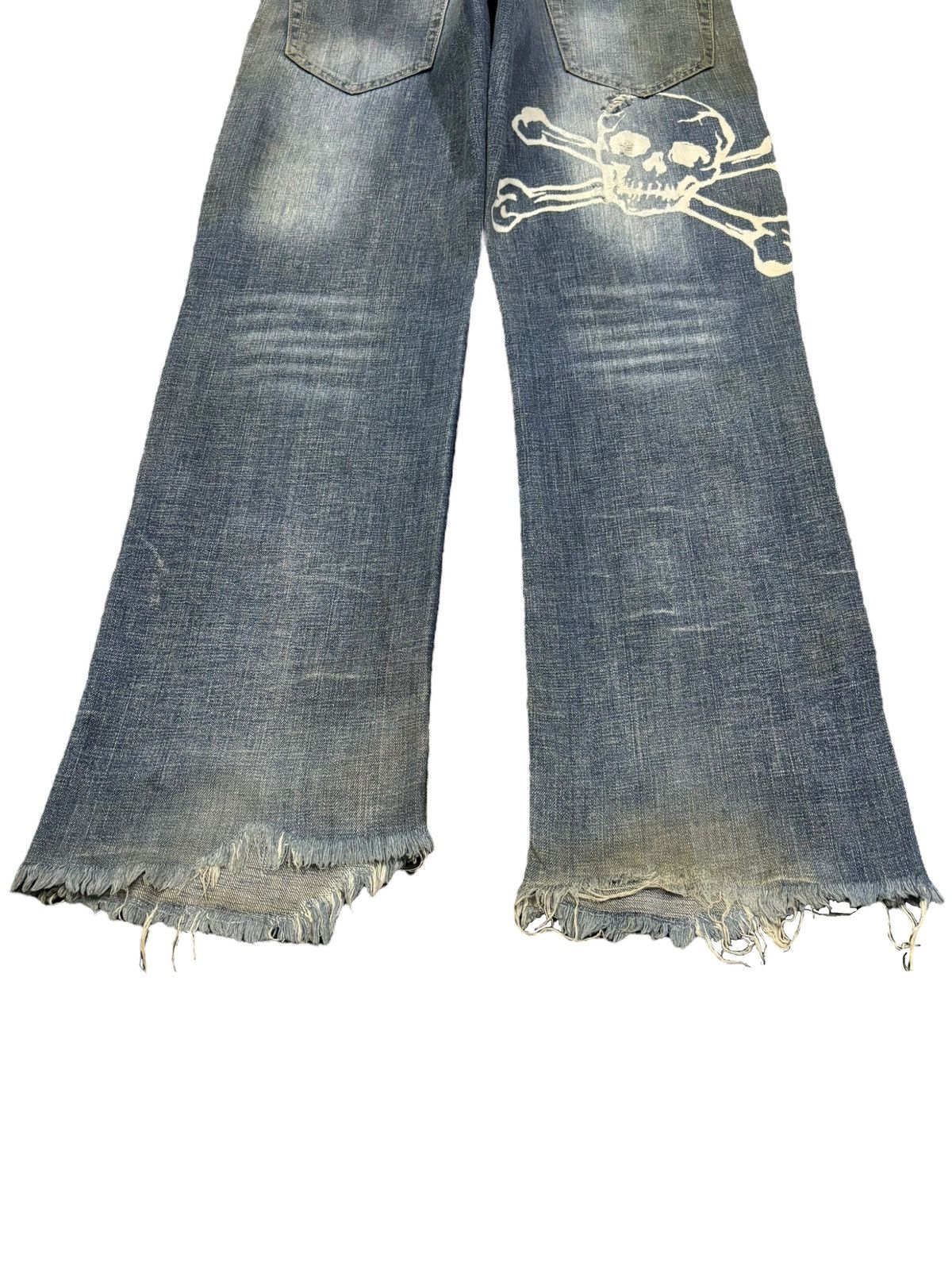 Seditionaries Vintage Japanese Brand Rusty Mud Wash Skull Punk Style Jeans Size US 30 / EU 46 - 16 Thumbnail