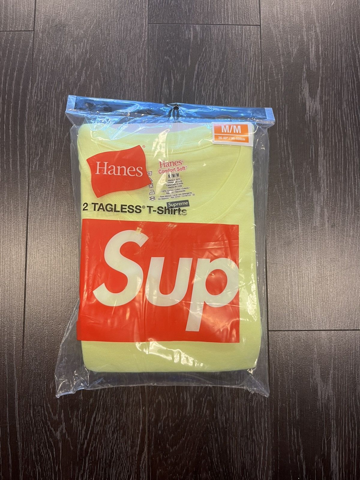 Hanes × Supreme Supreme Hanes Tagless Tees Medium Size ONE SIZE - 1 Thumbnail