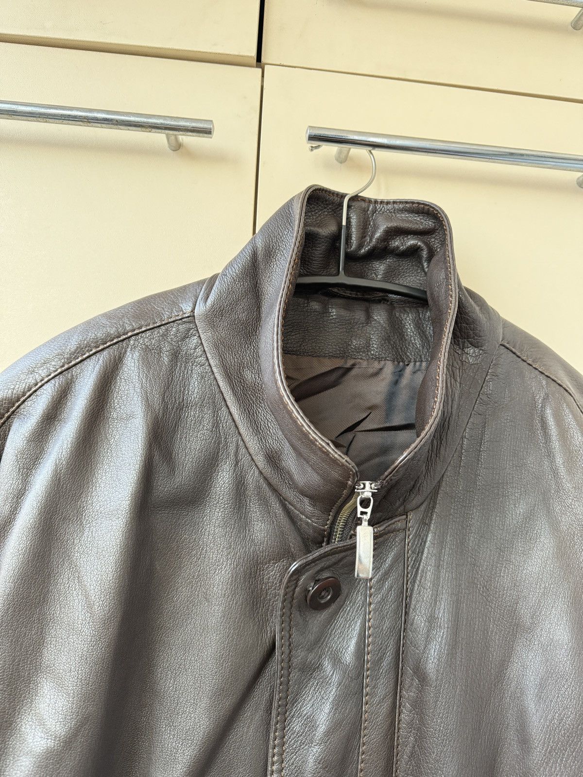 Genuine Leather Echt Leder Deer leather jacket brown Size US XXL / EU 58 / 5 - 2 Thumbnail