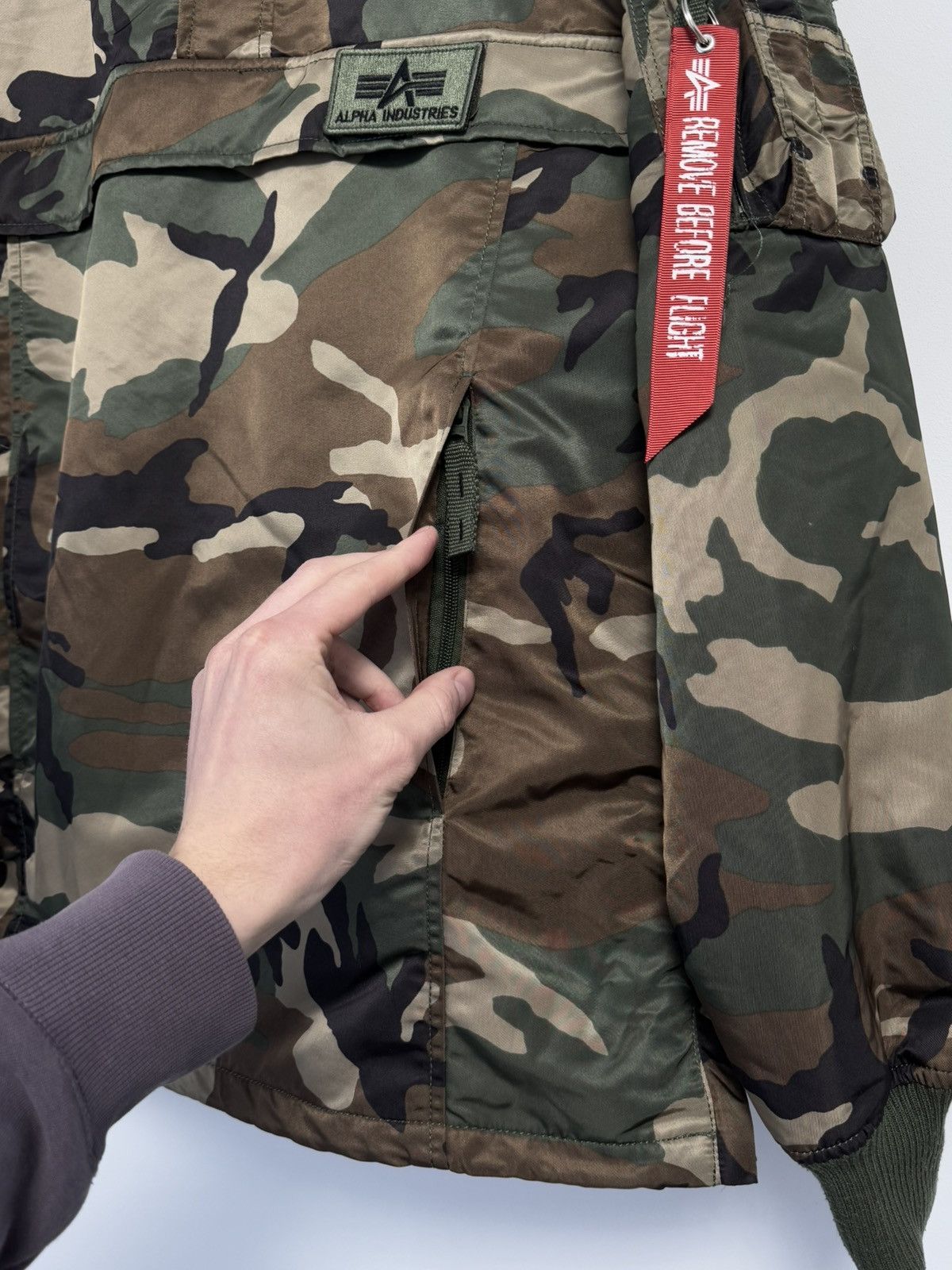 Alpha Industries ALPHA INDUSTRIES Hpo Anorak Camo pour Hommes Blousons Size US L / EU 52-54 / 3 - 10 Thumbnail
