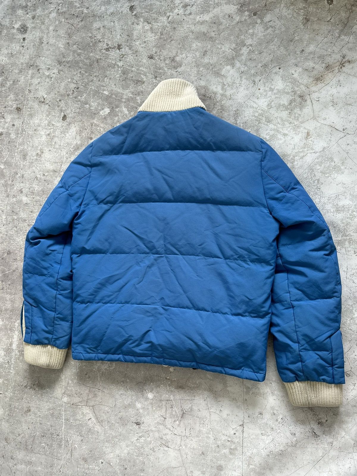 Maison Margiela Maison Martin Margiela Down Jacket Knit Switching Blue 15AW Size US M / EU 48-50 / 2 - 4 Thumbnail