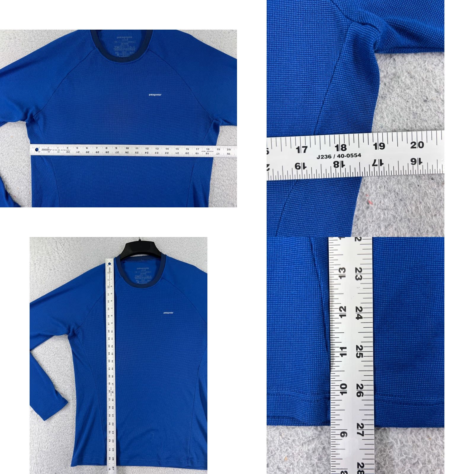 Patagonia Patagonia Shirt Men Medium Blue Long Sleeve Crew Neck Polyester Waffle Knit Logo All Seasons USA Men’s M Size US M / EU 48-50 / 2 - 8 Thumbnail