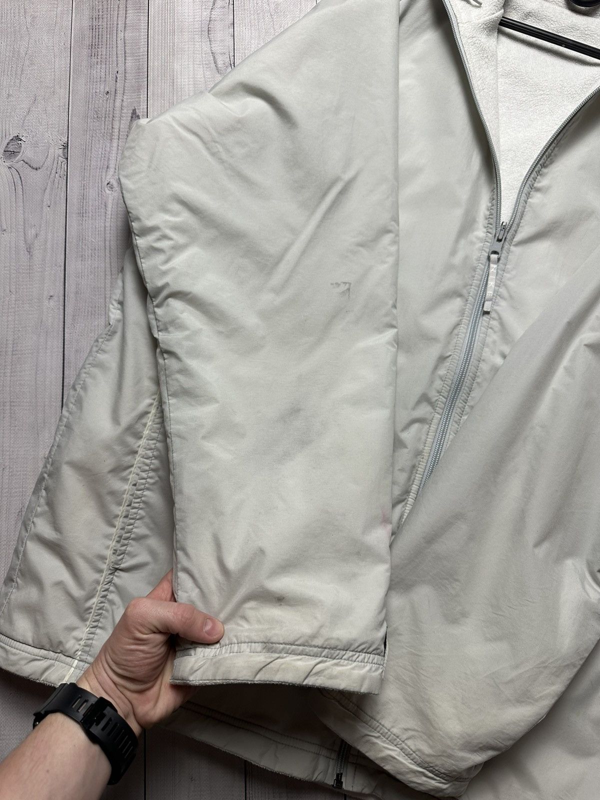 Nike × Vintage Vintage Nike parka jacket white reversible fleece size L/Xl Size US L / EU 52-54 / 3 - 9 Thumbnail