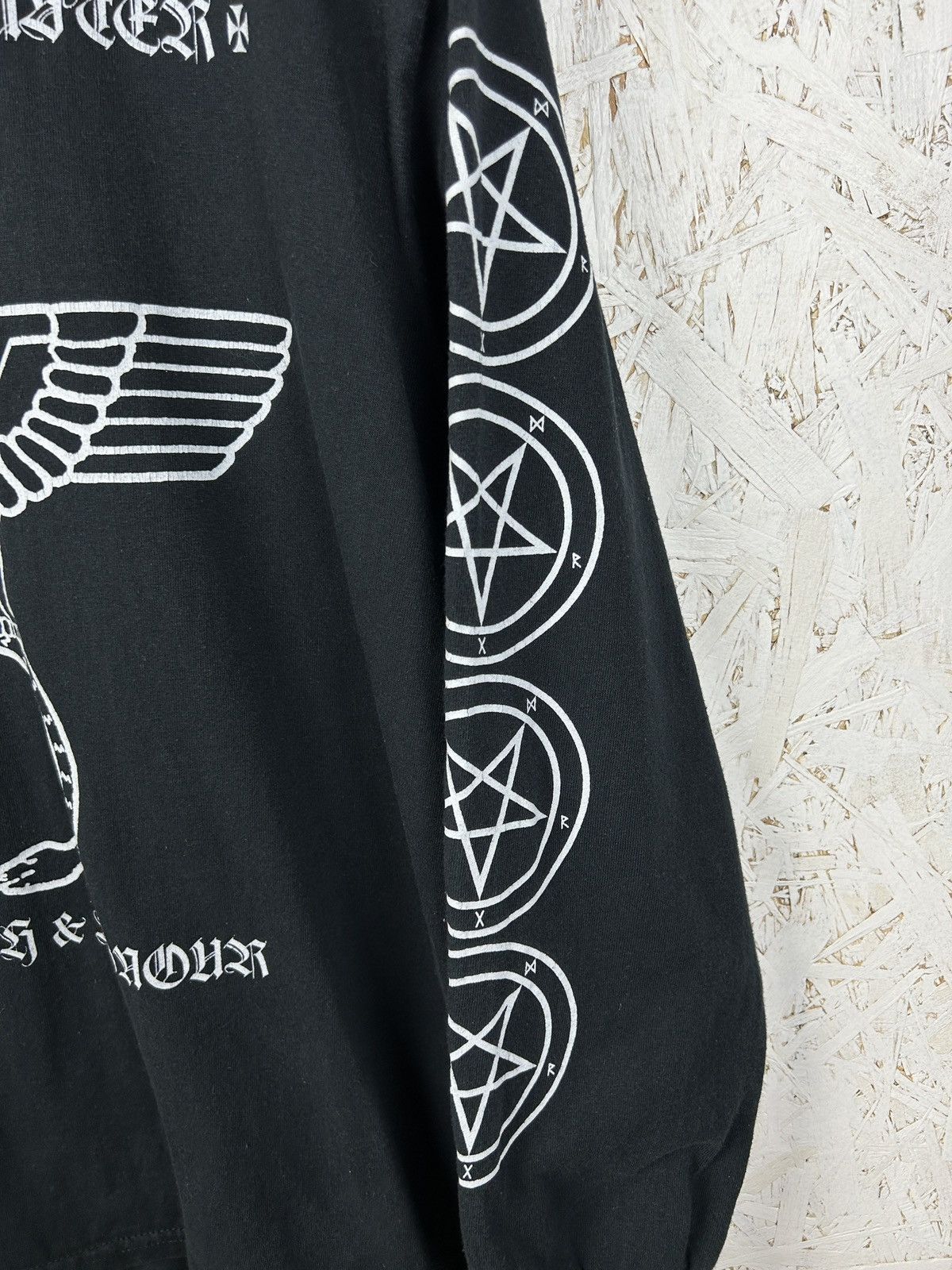 Band Tees Vintage Satanic Warmaster Strength & Honour Long Sleeve Size US L / EU 52-54 / 3 - 3 Thumbnail