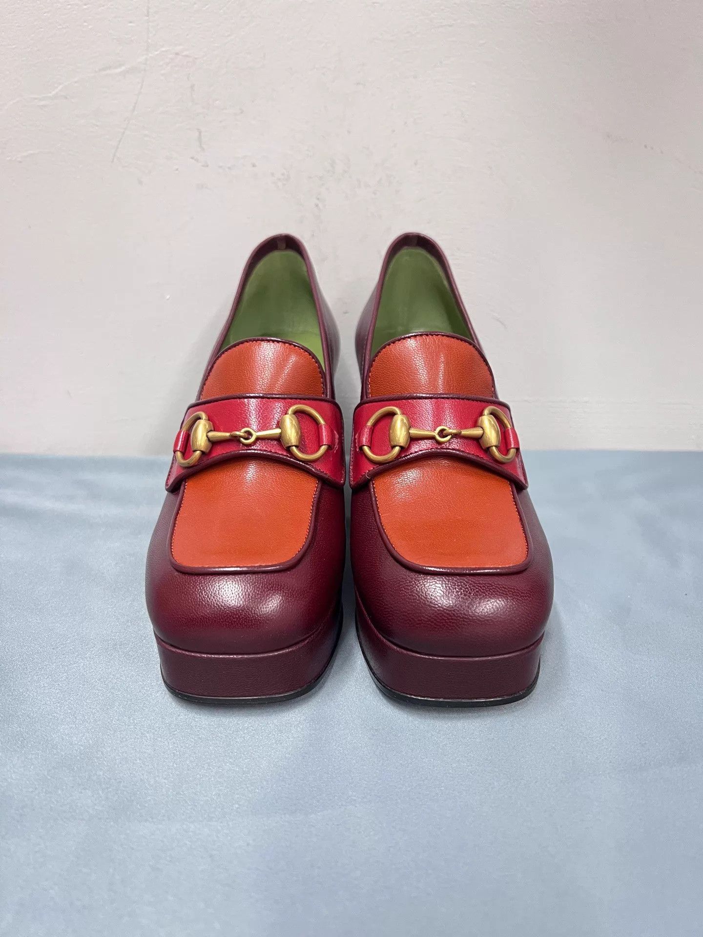 Gucci Gucci HB Cowhide Round Toe Slip-On Block Heel 36.5 Size US 6 / IT 36 - 2 Thumbnail