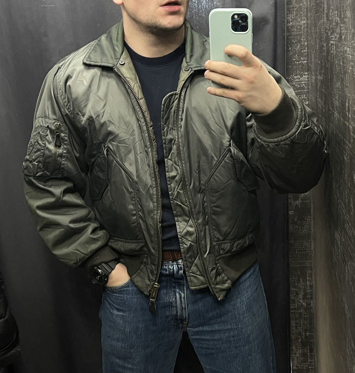 Other 90’s Cobra Vintage Military M2 khaki bomber Jacket aviator Size US M / EU 48-50 / 2 - 17 Thumbnail