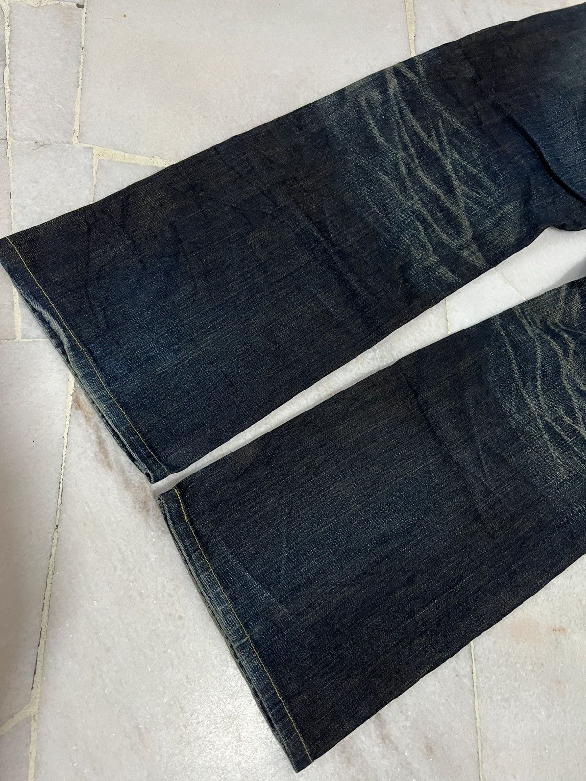 Hysteric Glamour × If Six Was Nine × Lee 🌈Baggy 90’s Lee Cowboy Distress Mud Wash Jeans Size US 33 - 11 Thumbnail