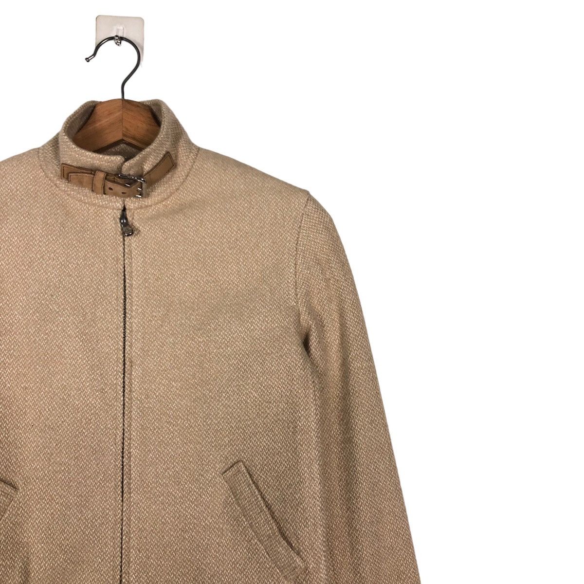 Japanese Brand Green Label Ralph Lauren Cropped Biker Jacket Leather Parts Size US XXS / EU 40 - 6 Thumbnail