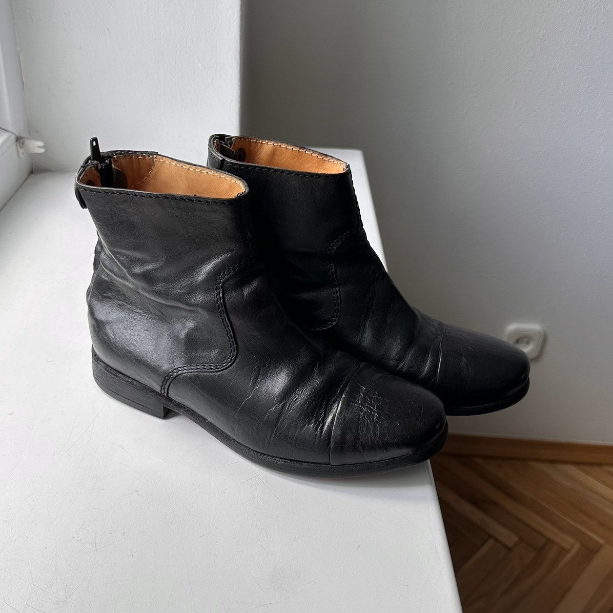 The Last Conspiracy RARE The Last Conspiracy Leather Ankle Boots Guidi Style Size US 7 / IT 37 - 3 Thumbnail