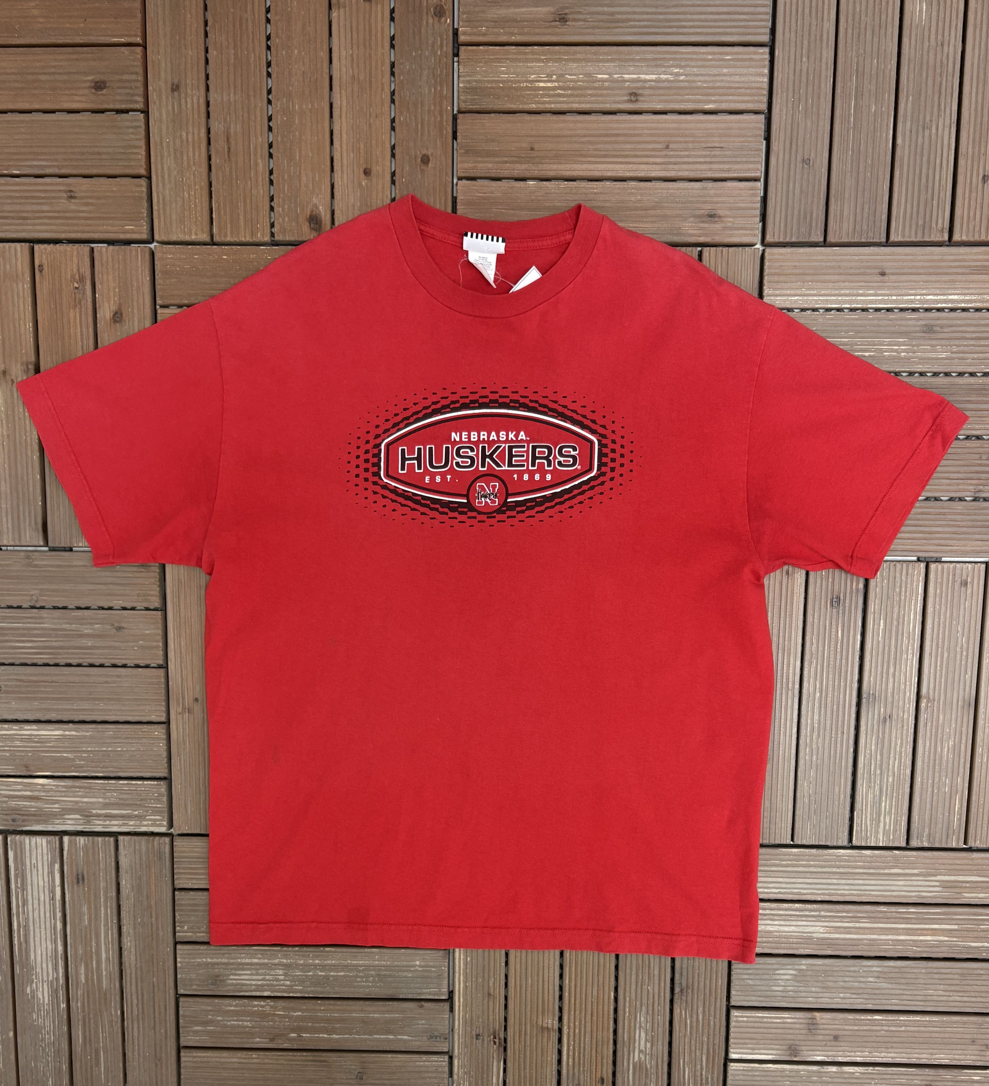 Vintage Nebraska Cornhuskers Est. 1869 Vintage Red T-Shirt Tee Size US XL / EU 56 / 4 - 1 Thumbnail