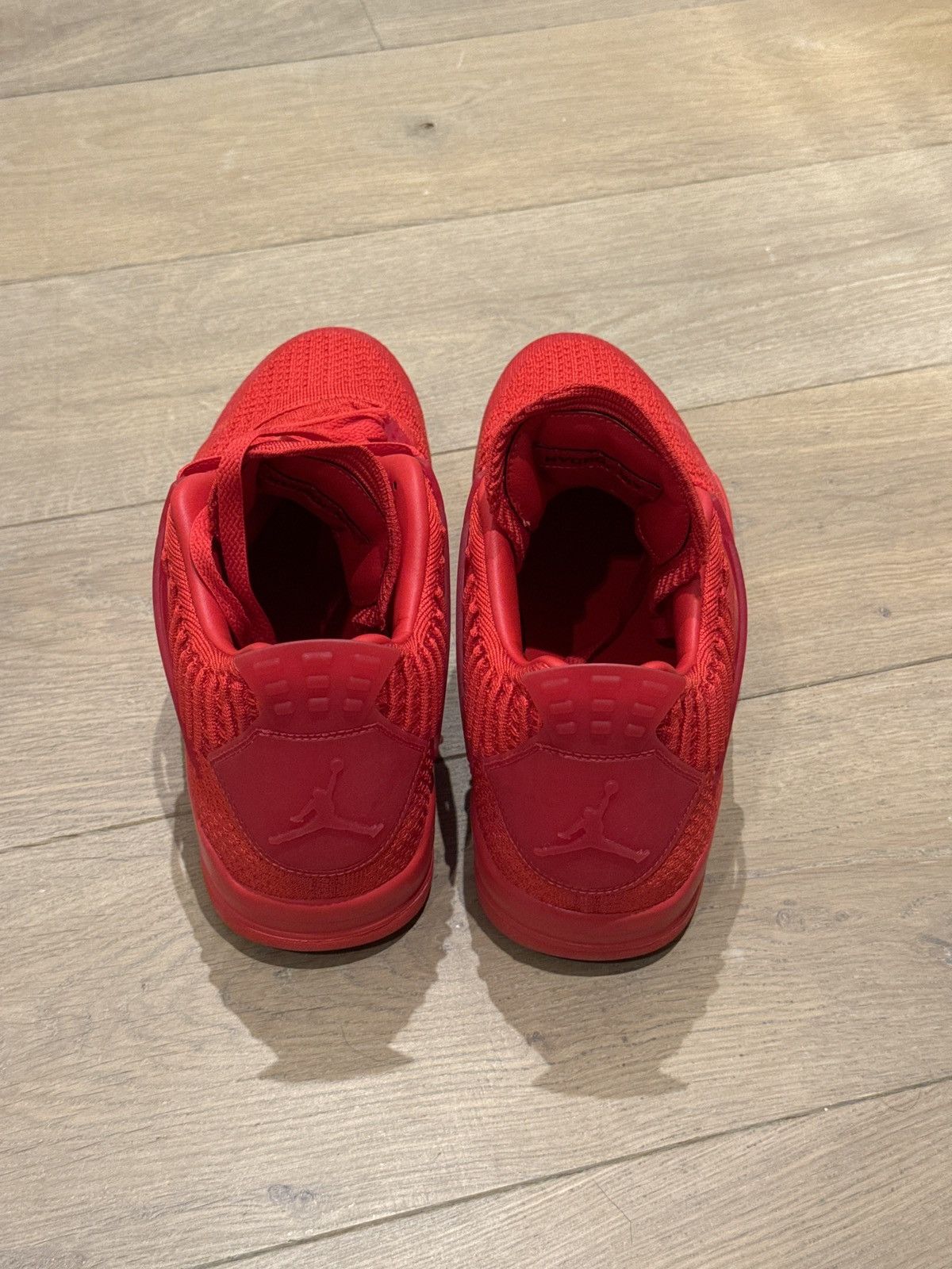 Jordan Brand Air Jordan 4 Flyknit 2019 Red Size US 12 / EU 45 - 4 Thumbnail