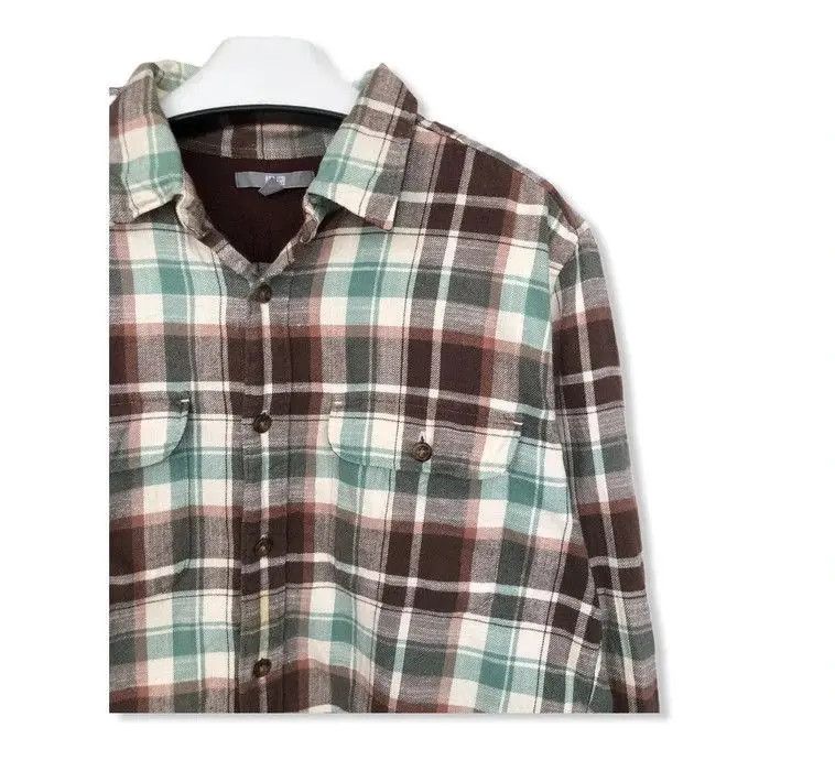 Flannel Japanese Brand Uniqlo Plaid Tartan Flannel Shirt 👕 Size US M / EU 48-50 / 2 - 2 Thumbnail