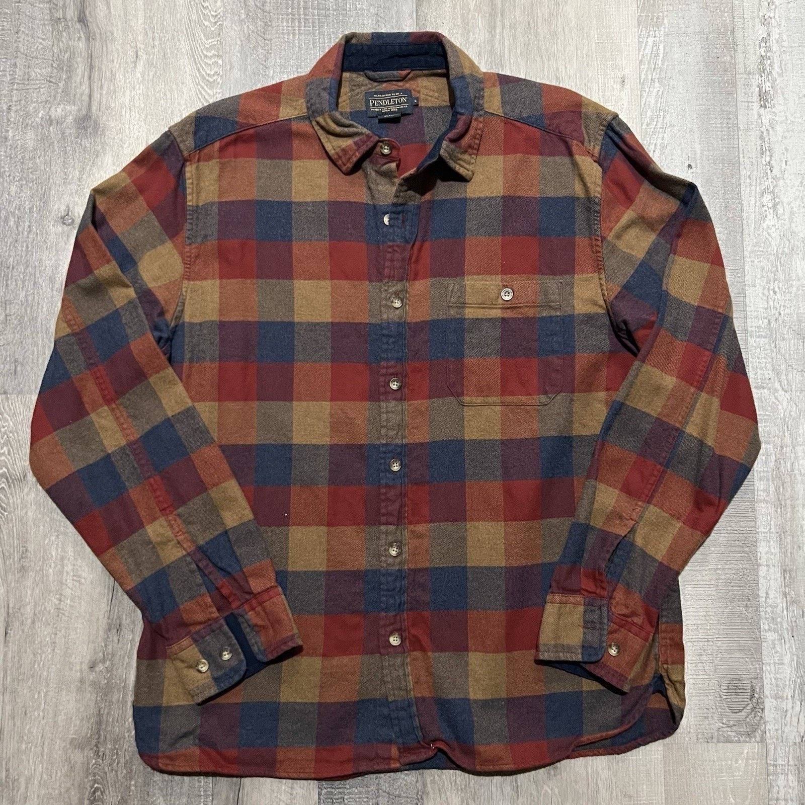 Pendleton Pendleton Plaid Cotton Flannel Shirt Long Sleeve Button L Size US L / EU 52-54 / 3 - 1 Thumbnail