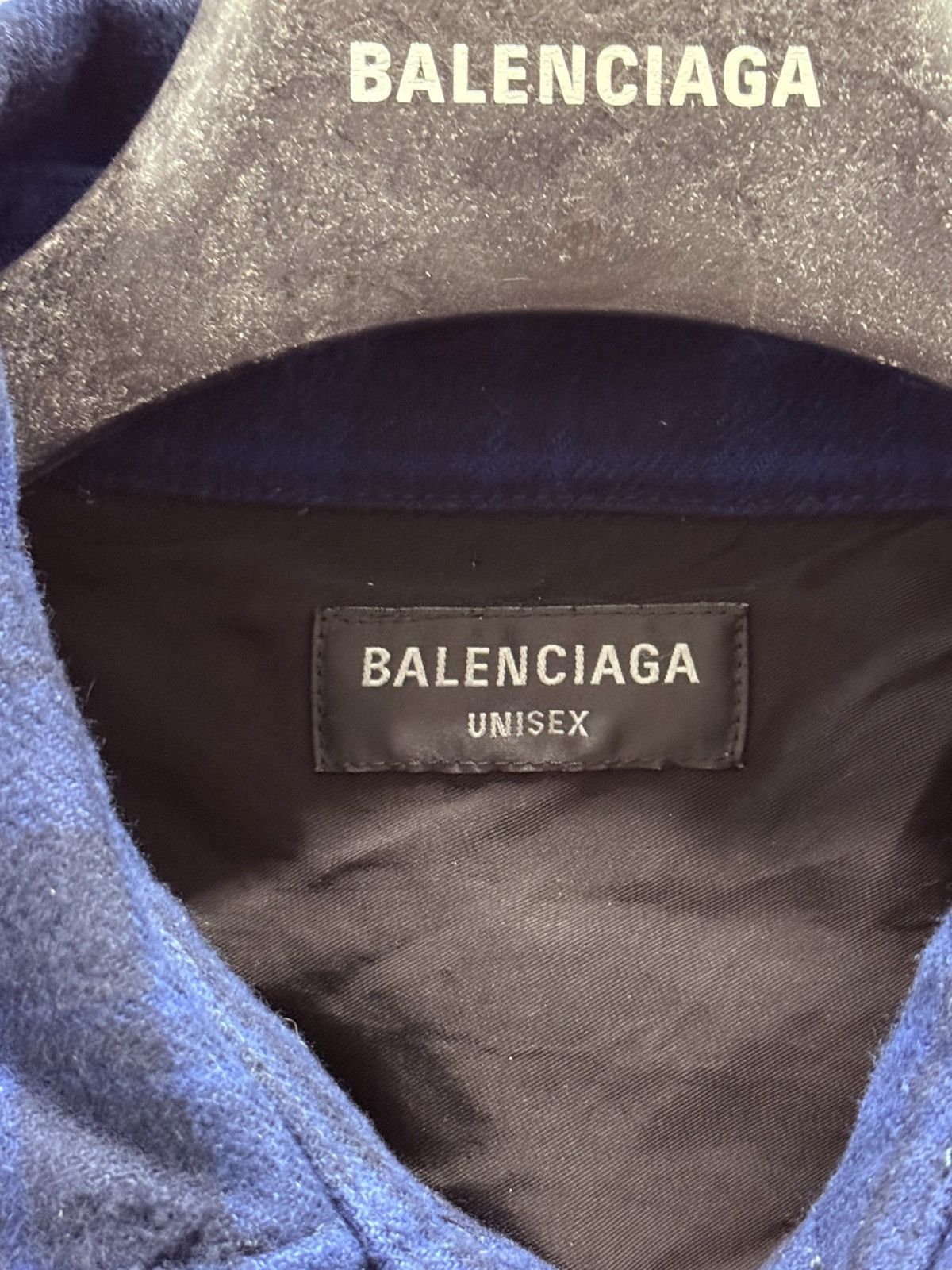 Balenciaga New Balenciaga Distressed Flannel Jacket Size US XL / EU 56 / 4 - 6 Thumbnail
