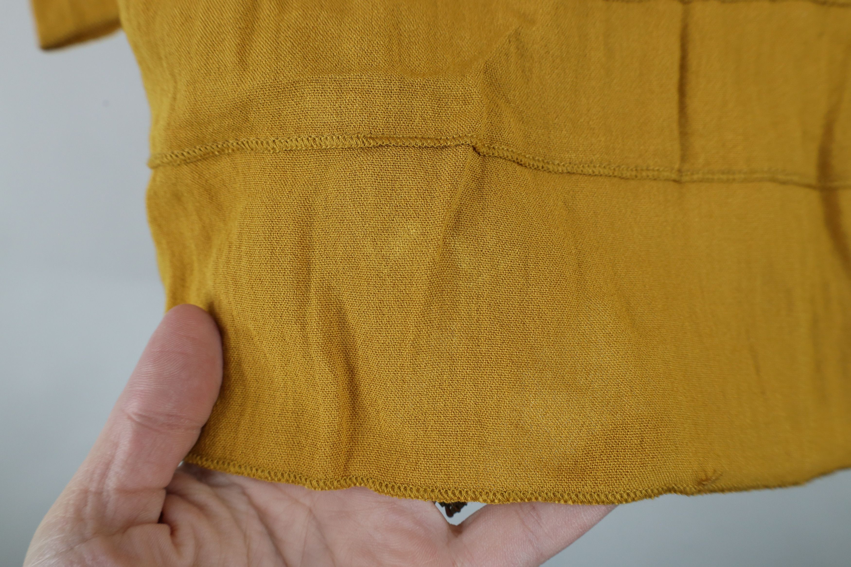 Vintage Vintage Habitat Oversized Gauzy Rayon Blouse Top Shirt Gold Size XL / US 12-14 / IT 48-50 - 4 Thumbnail