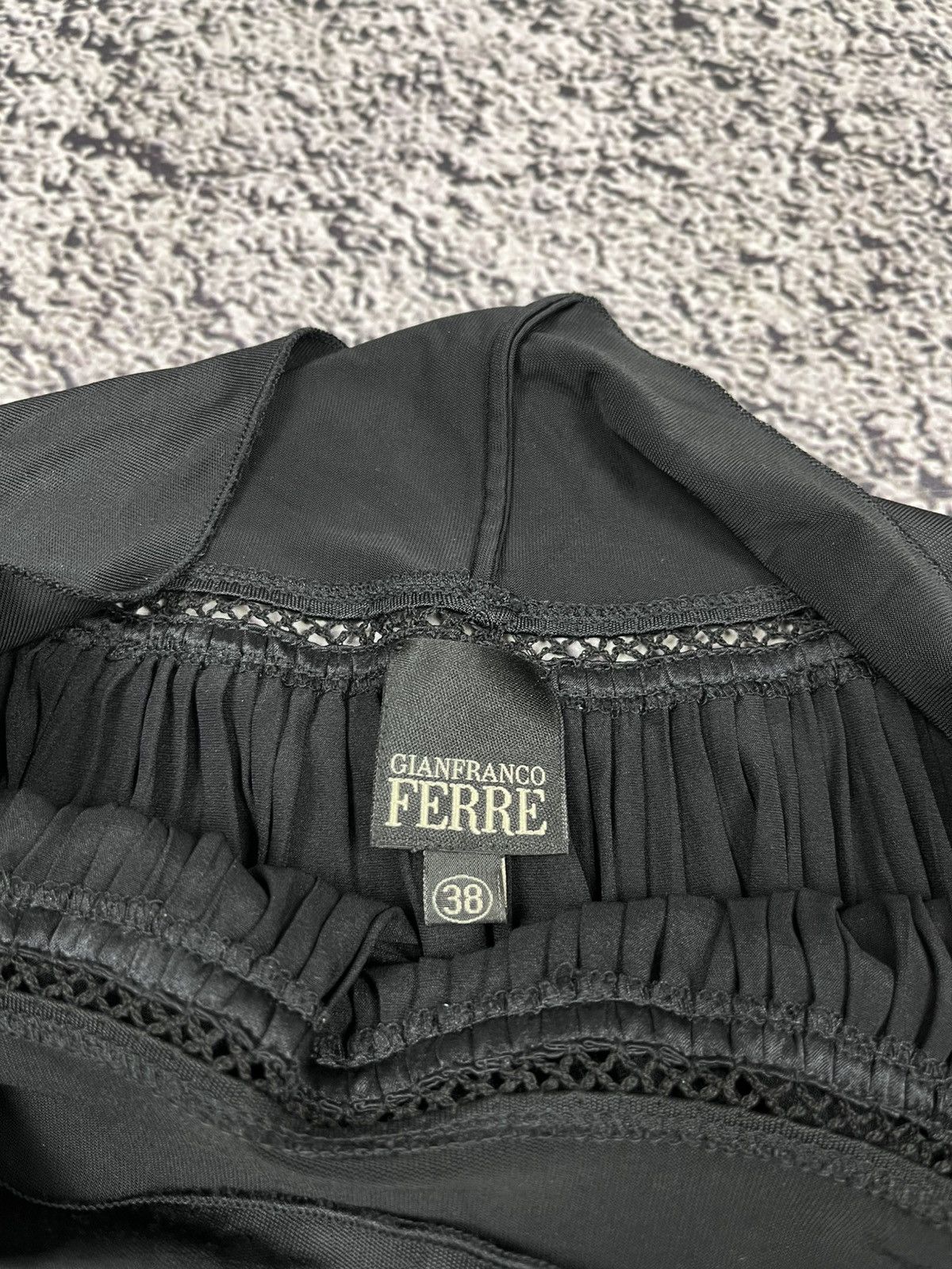 Gianfranco Ferre Archive Vintage Gianfranco Ferre Dior Era silk blouse gothic Size XS / US 0-2 / IT 36-38 - 10 Thumbnail