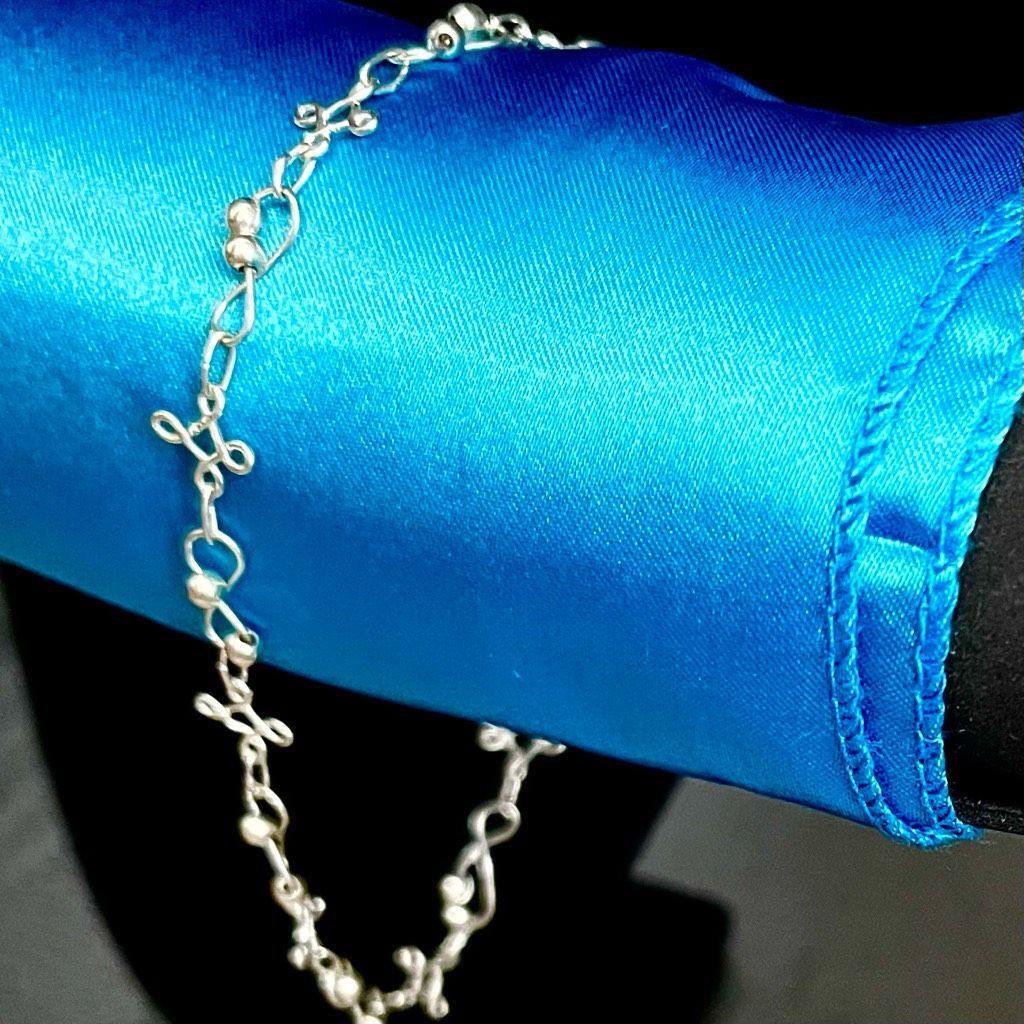 AZG Darling Sterling 925 Silver 9” Anklet