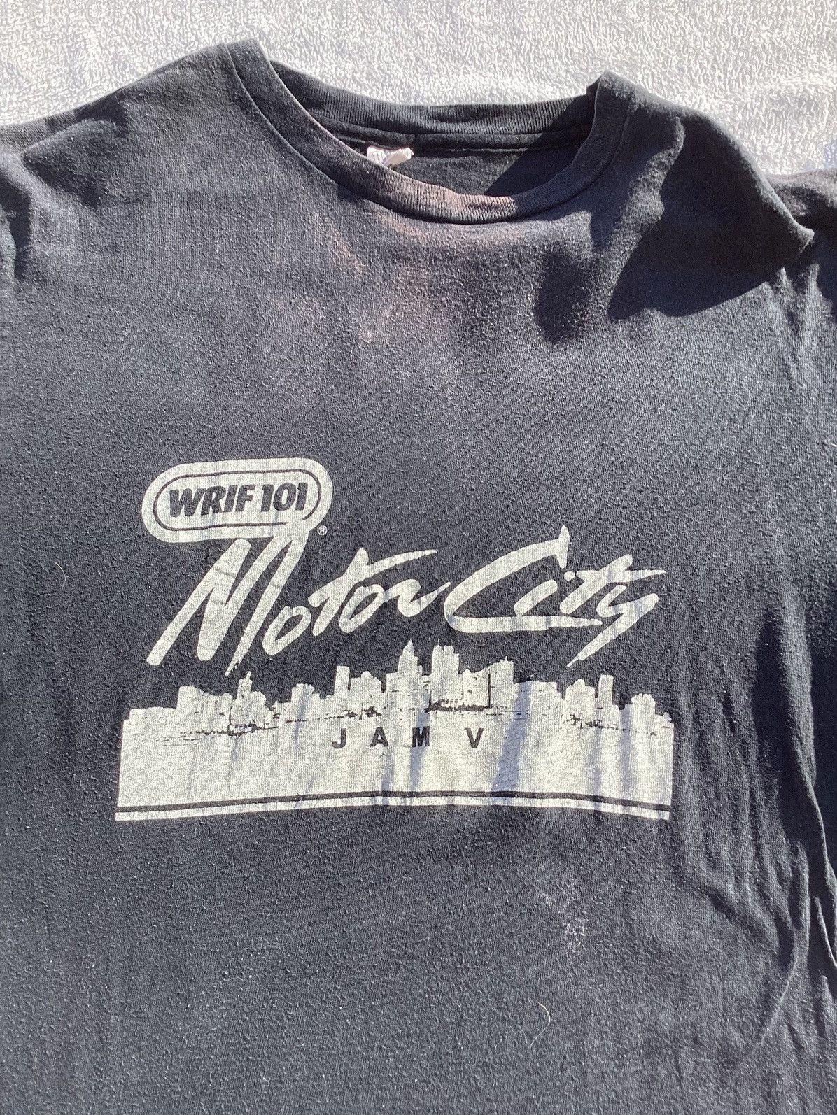 Hanes Vtg 1985 WRIF101 motor city jam radio concert/band Tee Size US L / EU 52-54 / 3 - 2 Thumbnail