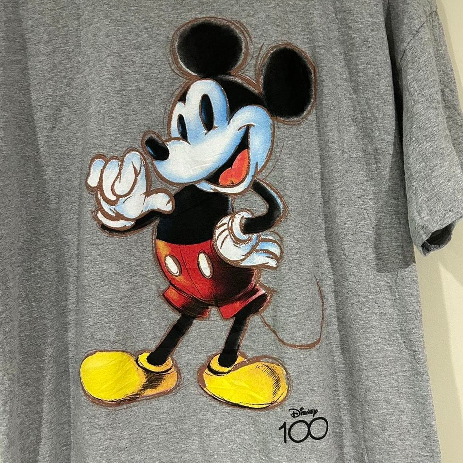 Disney Mickey Mouse Disney 100 Years Tee Shirt Size US XXL / EU 58 / 5 - 2 Thumbnail