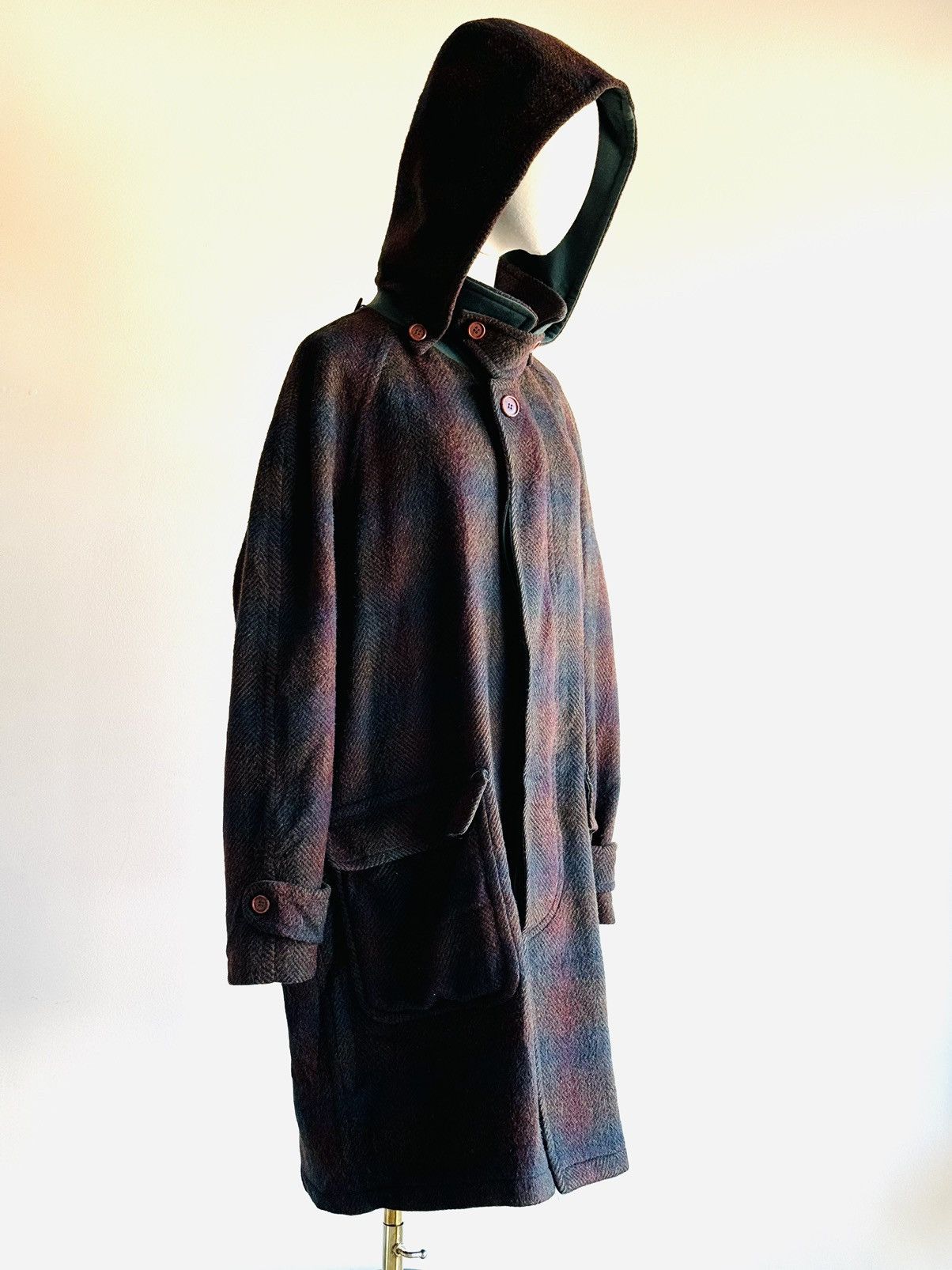 Missoni Vintage Missoni jacket Hooded Virgin wool plaid coat sz 54 Size US L / EU 52-54 / 3 - 1 Thumbnail