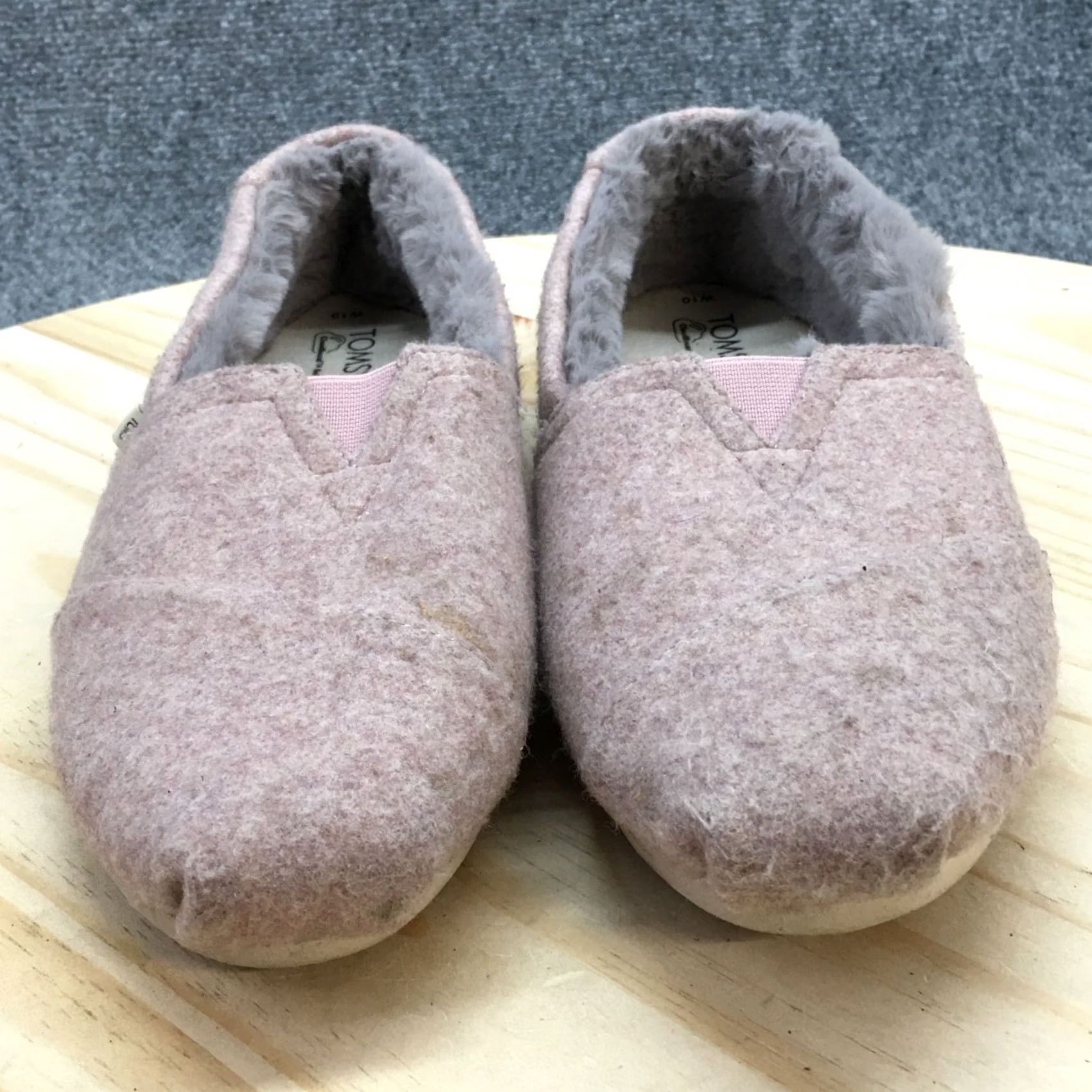 Toms TOMS Slippers Womens 10 Slip On Loafers Flats Comfort Pink Fabric Size US 10 / IT 40 - 6 Thumbnail