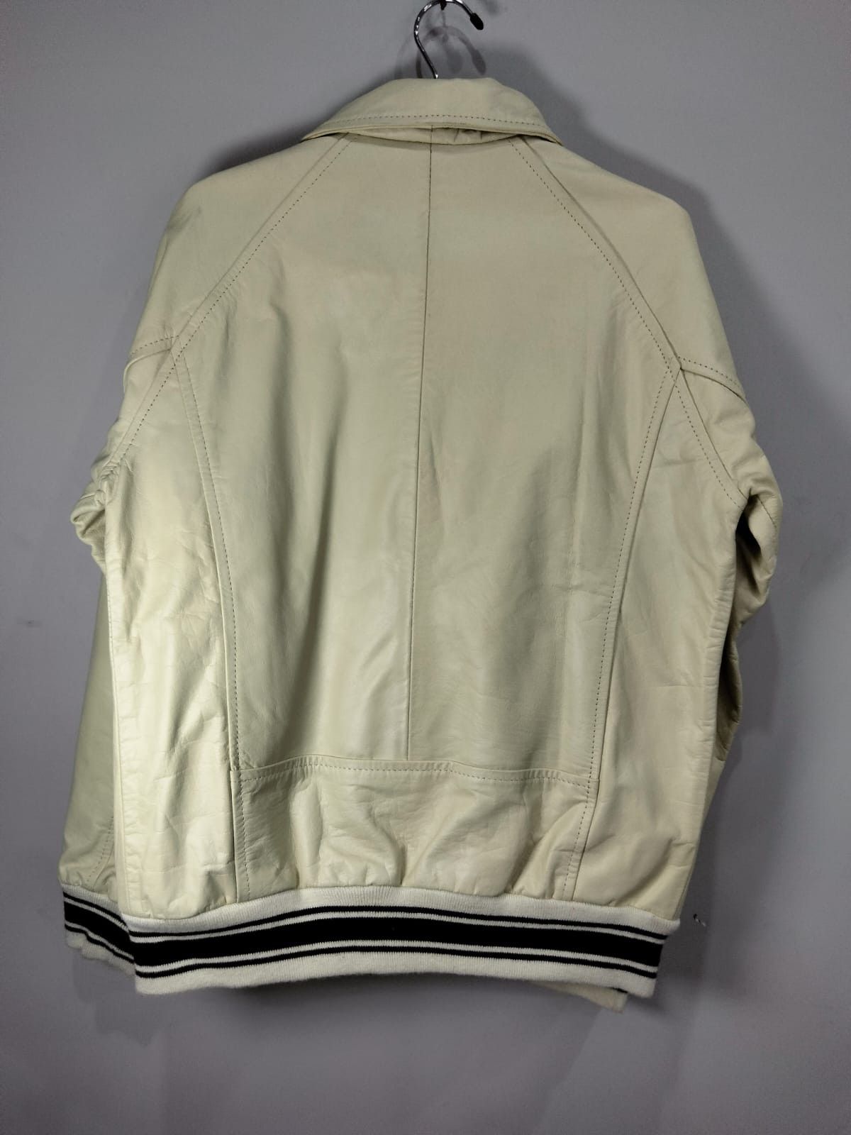 Vintage Wleti Original Beige Sheep Leather Jacket (Unisex) Size US M / EU 48-50 / 2 - 8 Thumbnail