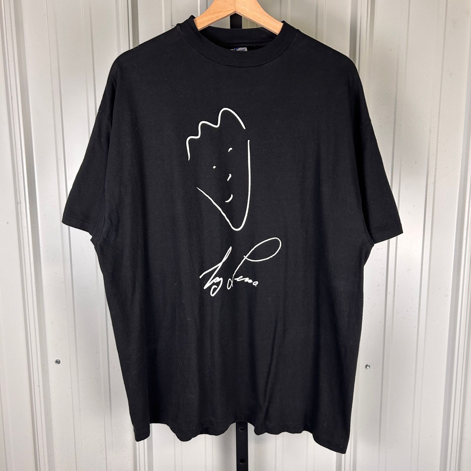 Hanes Jay Leno Script Face Tonight Show 90s XL Shirt Size US XL / EU 56 / 4 - 1 Thumbnail