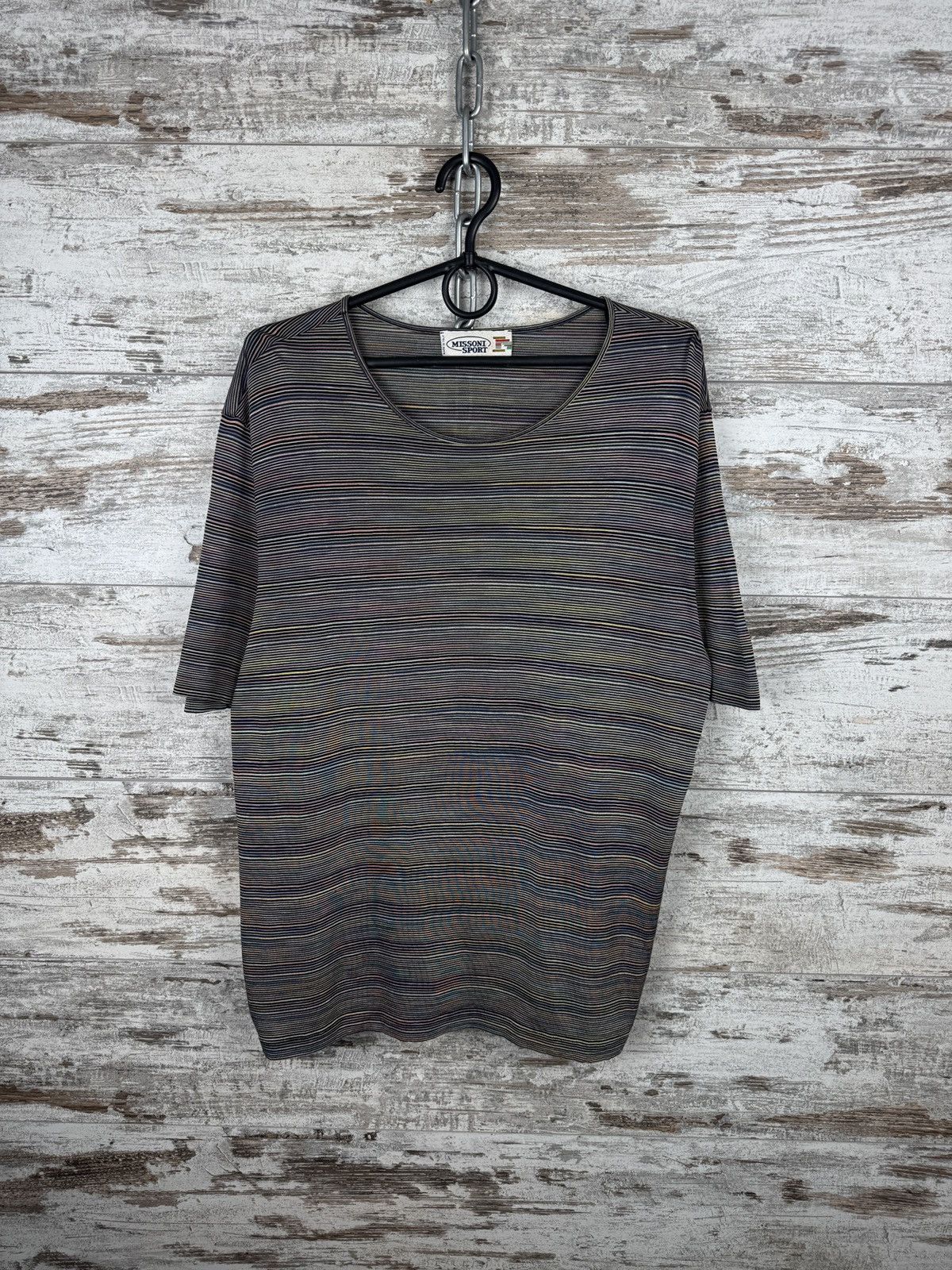 Missoni Mens Vintage Missoni sport T-shirt multicolour tee Size US M / EU 48-50 / 2 - 2 Thumbnail