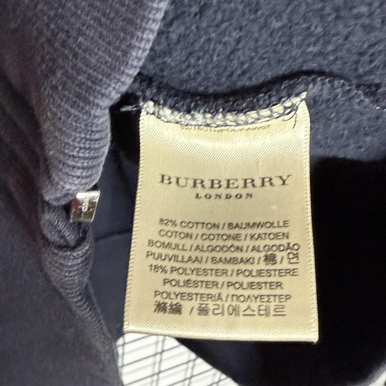 Burberry Burberry Zip Up Sweatshirt Navy Blue Logo Size US XL / EU 56 / 4 - 7 Thumbnail