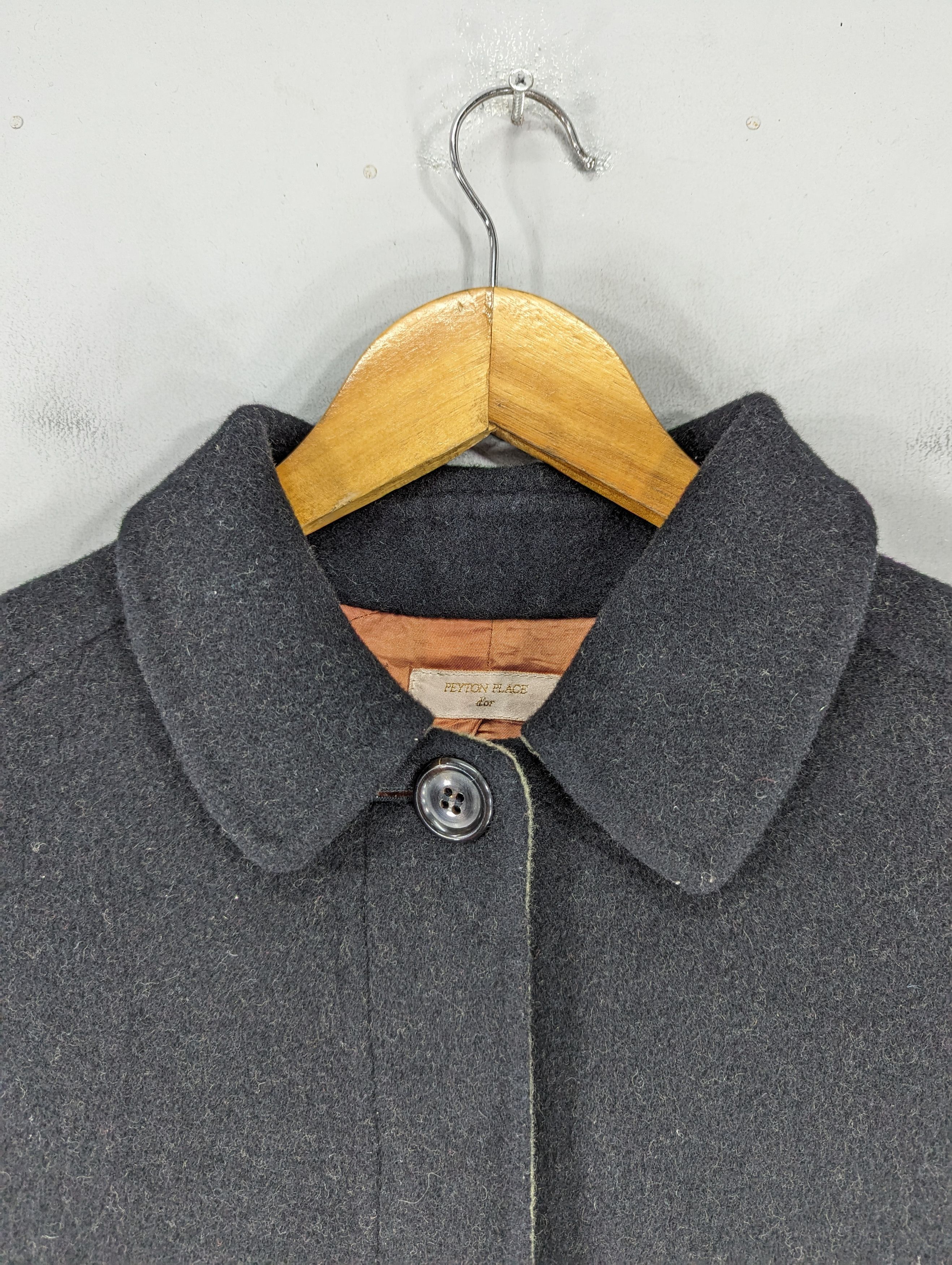 Japanese Brand 🔥RARE🔥Vintage Peyton Place PPFM Mohair Long Coat Jacket Size L / US 10 / IT 46 - 9 Thumbnail