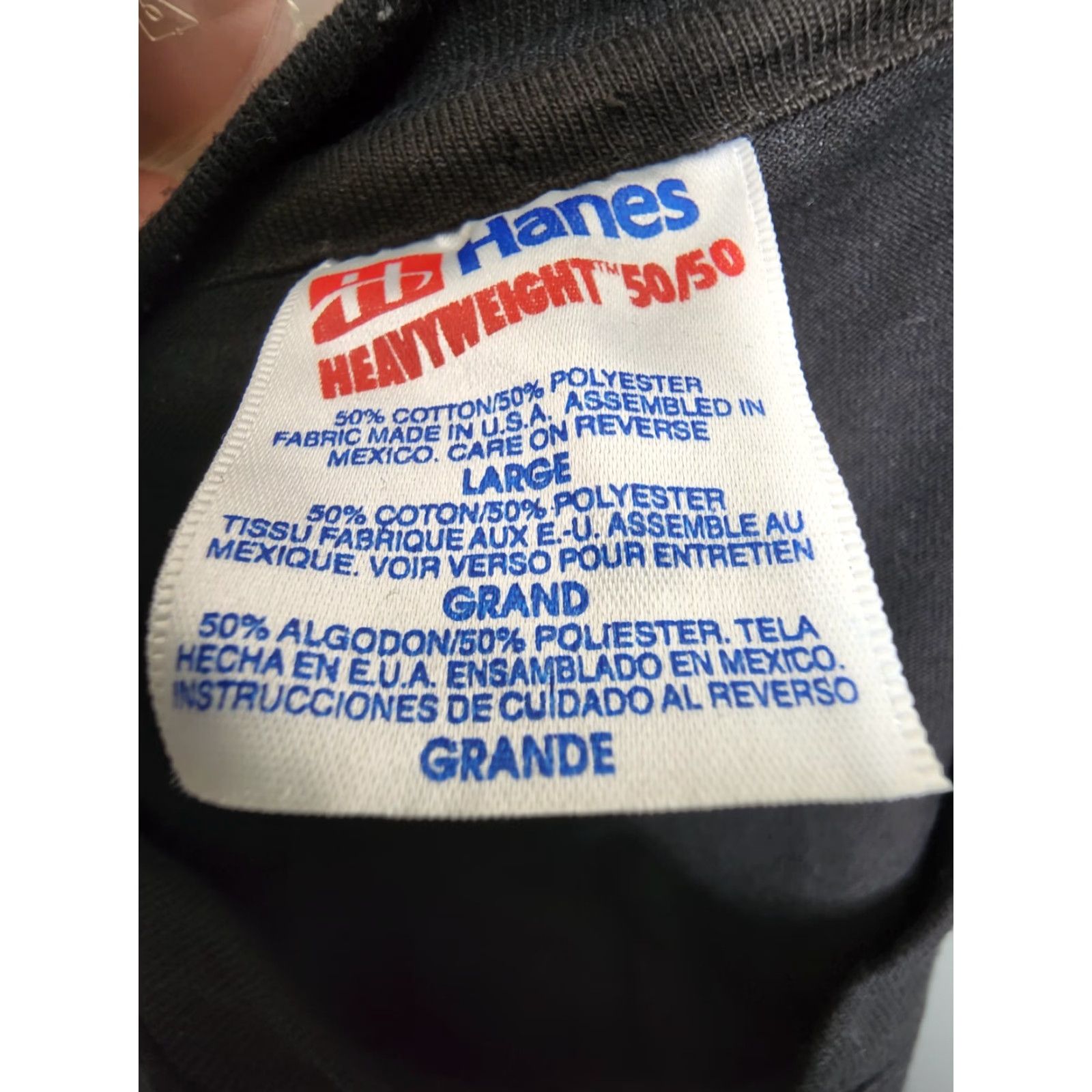 Hanes Vintage 90s Mens L 482d Fighter Wing FL Air national guard Shirt Double Sided Size US L / EU 52-54 / 3 - 4 Thumbnail