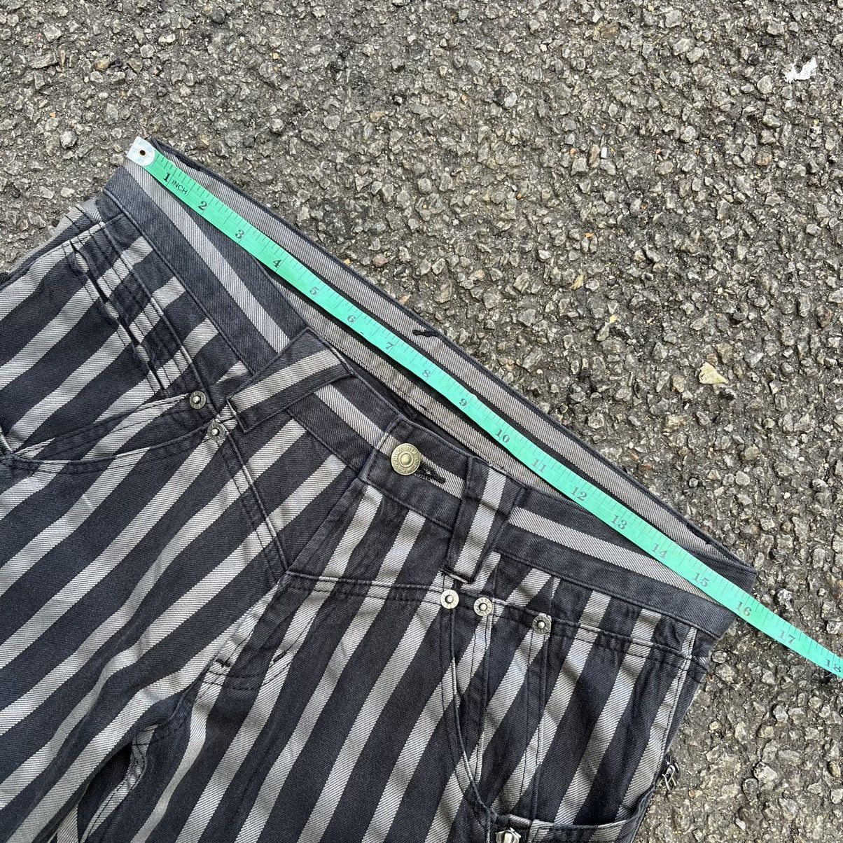 PPFM PPFM Striped Denim Multi Zippers Jeans Cyber Punk Grunge Size US 30 / EU 46 - 6 Thumbnail